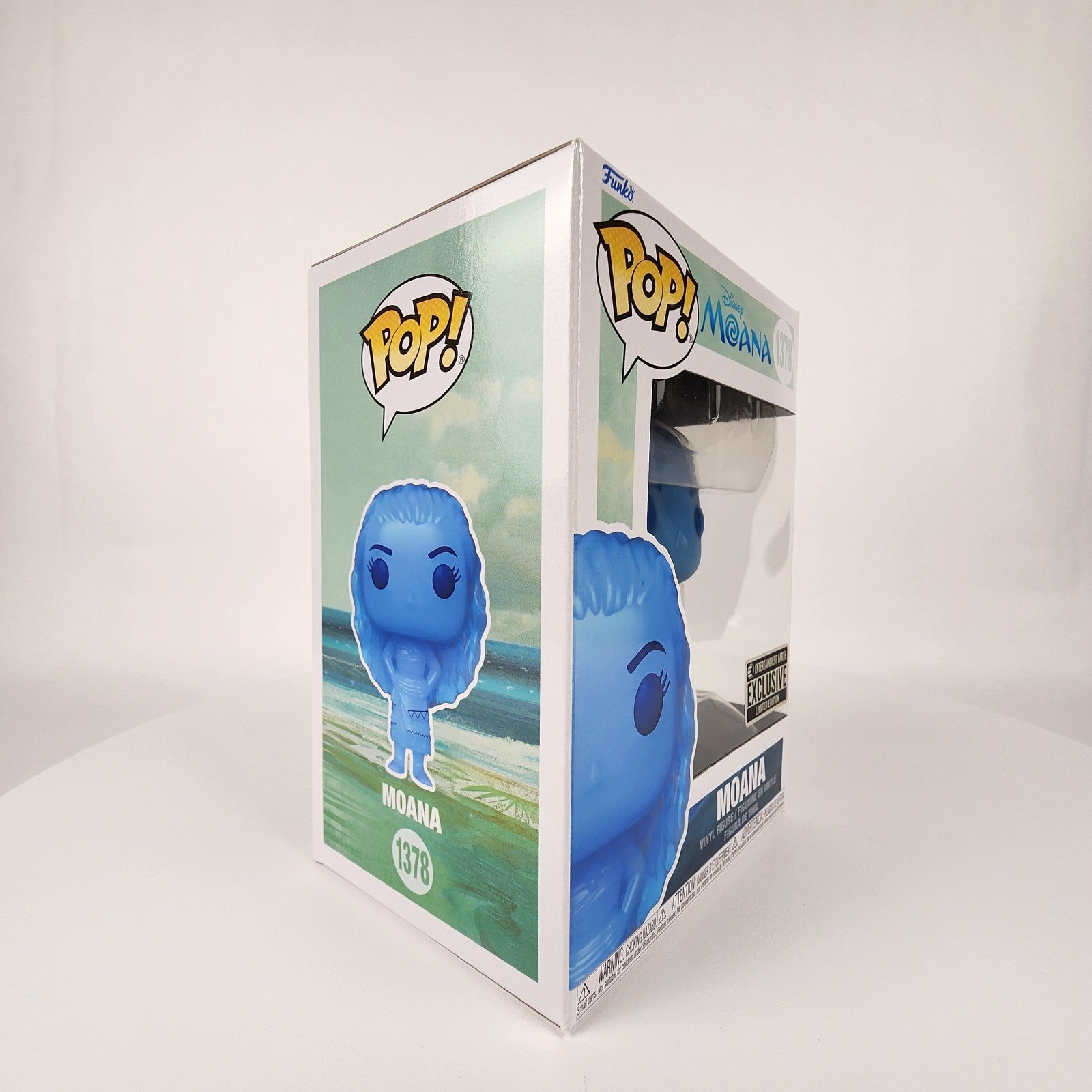 Funko Pop! Disney Moana #1378 Moana (Translucent Blue) EE Exclusive New