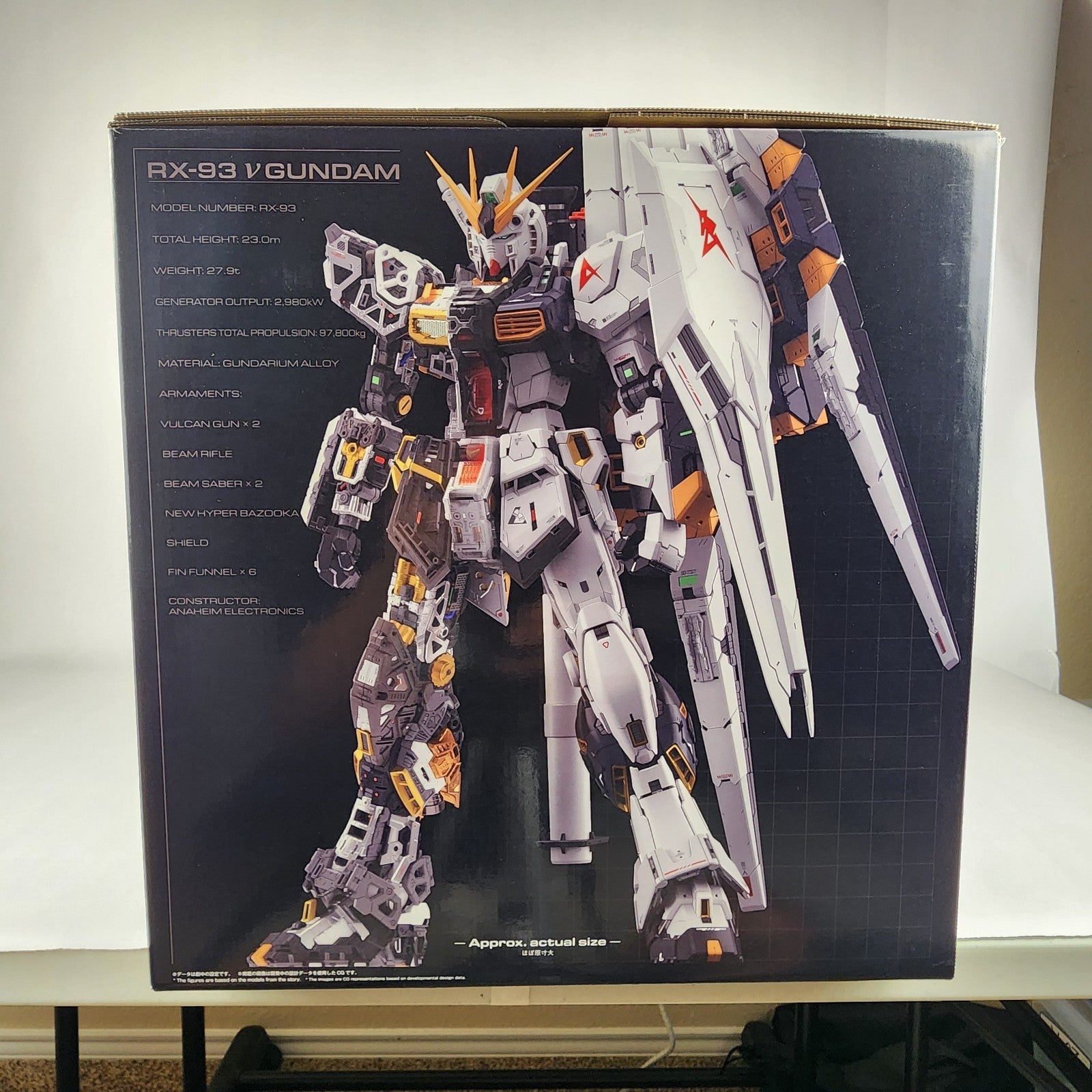 Bandai PG Unleashed RX-93 Nu Gundam 1/60 Mobile Suit Char's Counterattack New