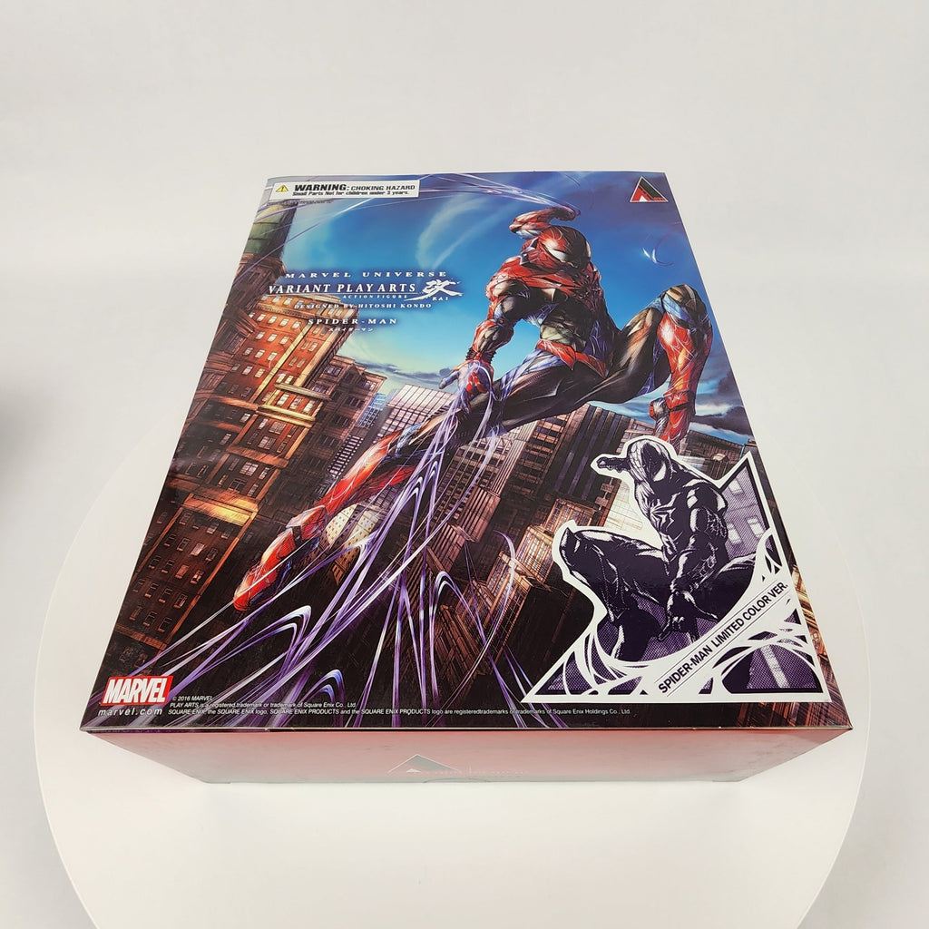 Square Enix Play Arts Kai Spider-Man Limited Color (Black Suit) Figure