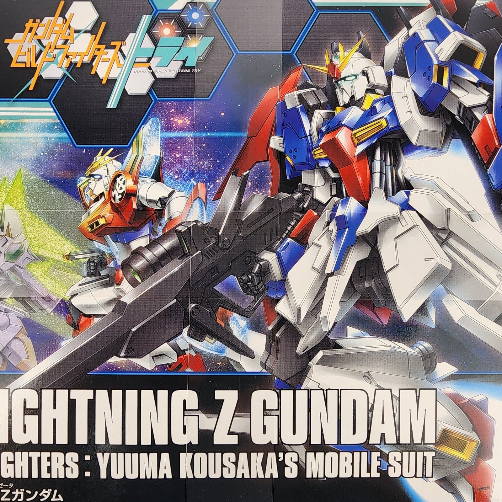 Bandai HG Build Fighters Try Lightning Z Gundam 1/144 Model Kit New Sealed