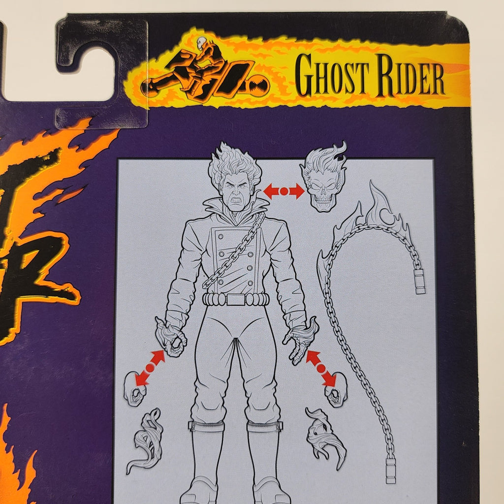 Hasbro Marvel Legends Ghost Rider Retro Card 6" Figure F3450 Flame Chain New