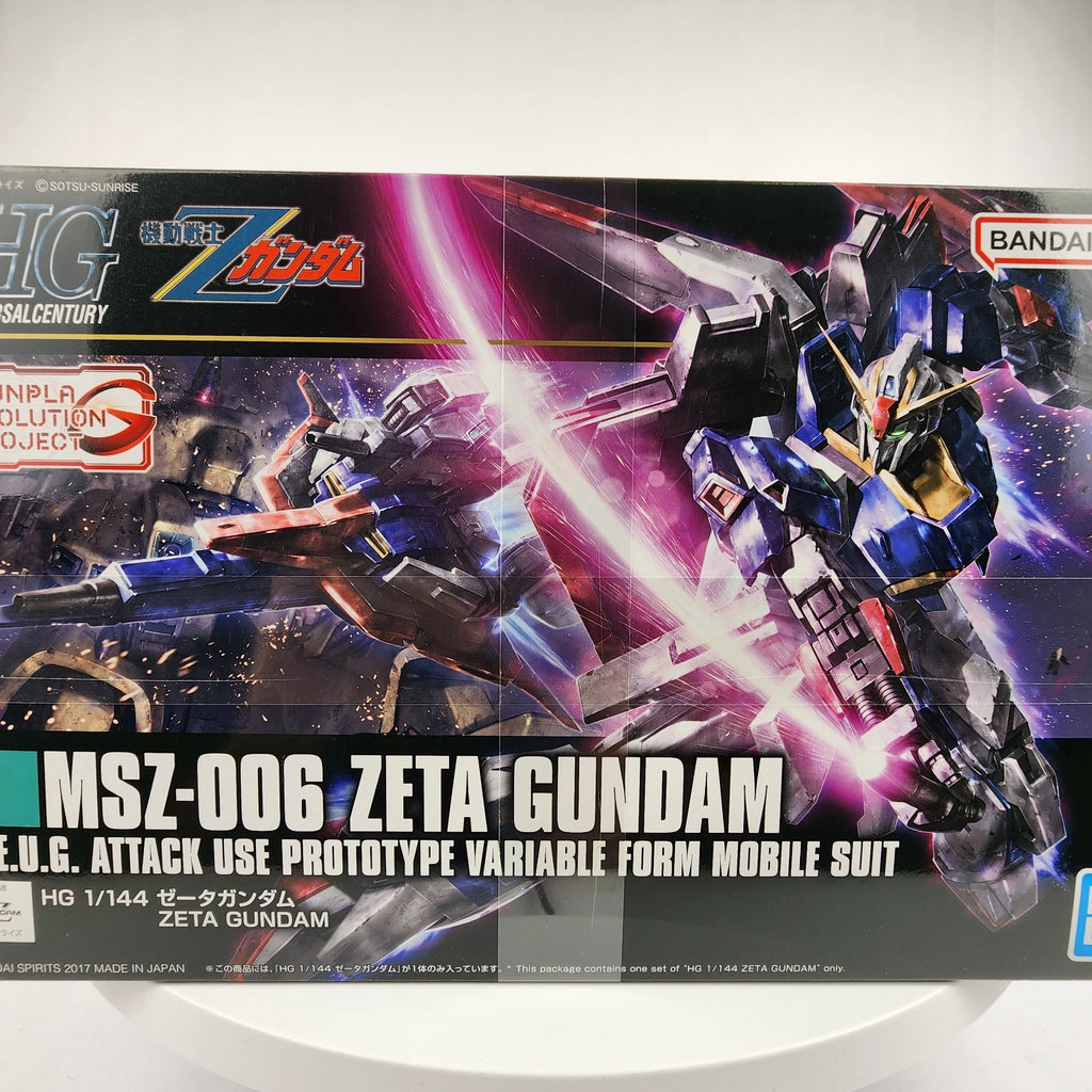 Bandai HGUC #203 MSZ-006 Zeta Gundam 1/144 Model Kit New Sealed