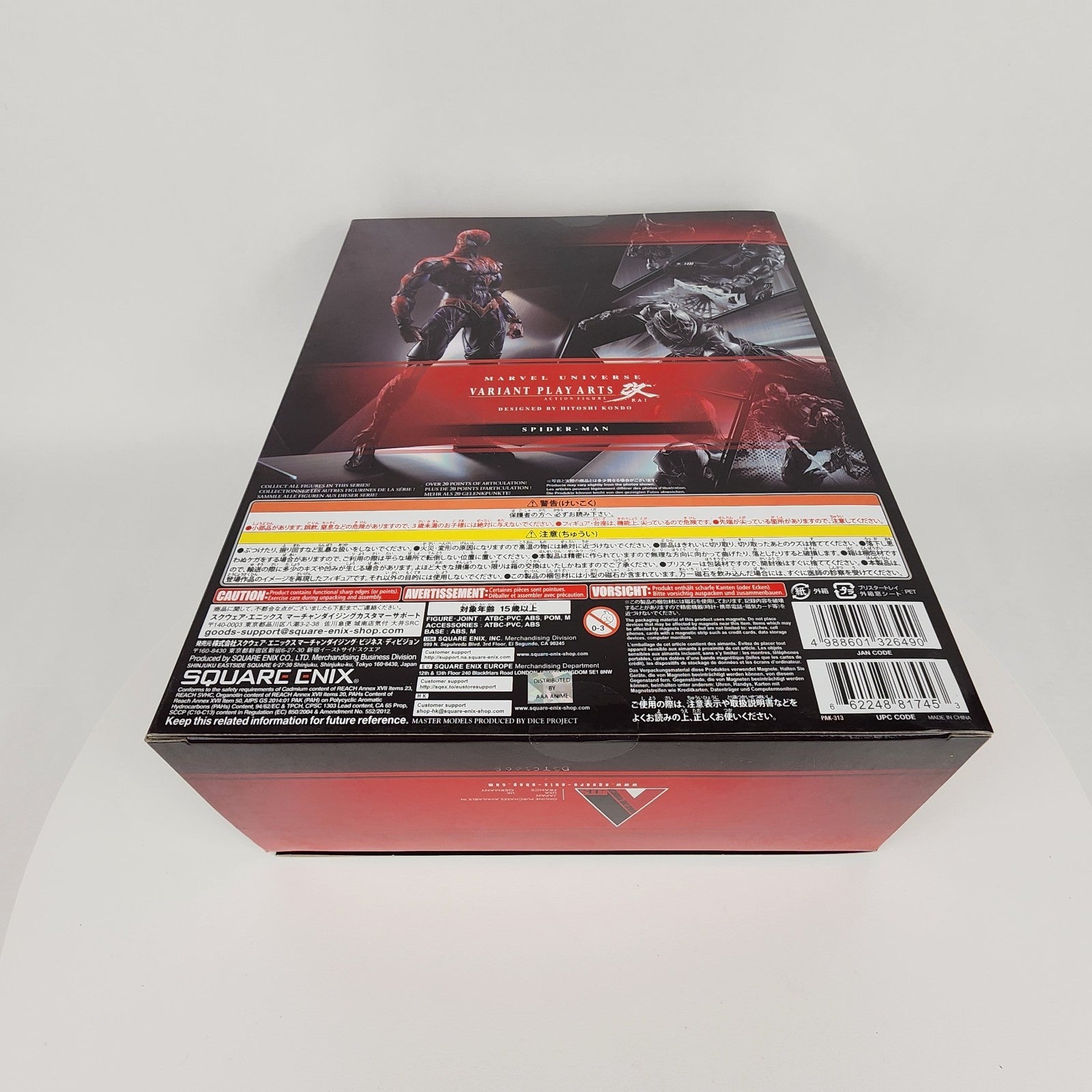 Spider-Man Variant Play Arts Kai Limited Color Black Suit Action Figure