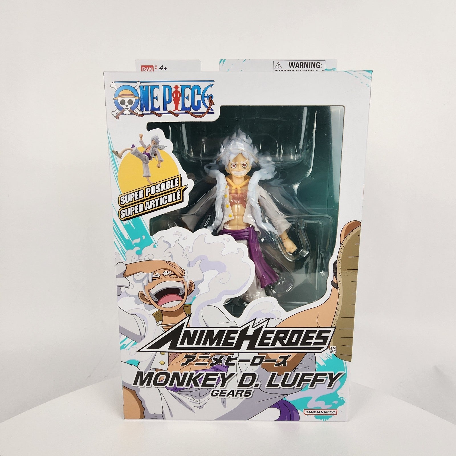 One Piece Monkey D. Luffy Gear 5 Anime Heroes Action Figure Bandai