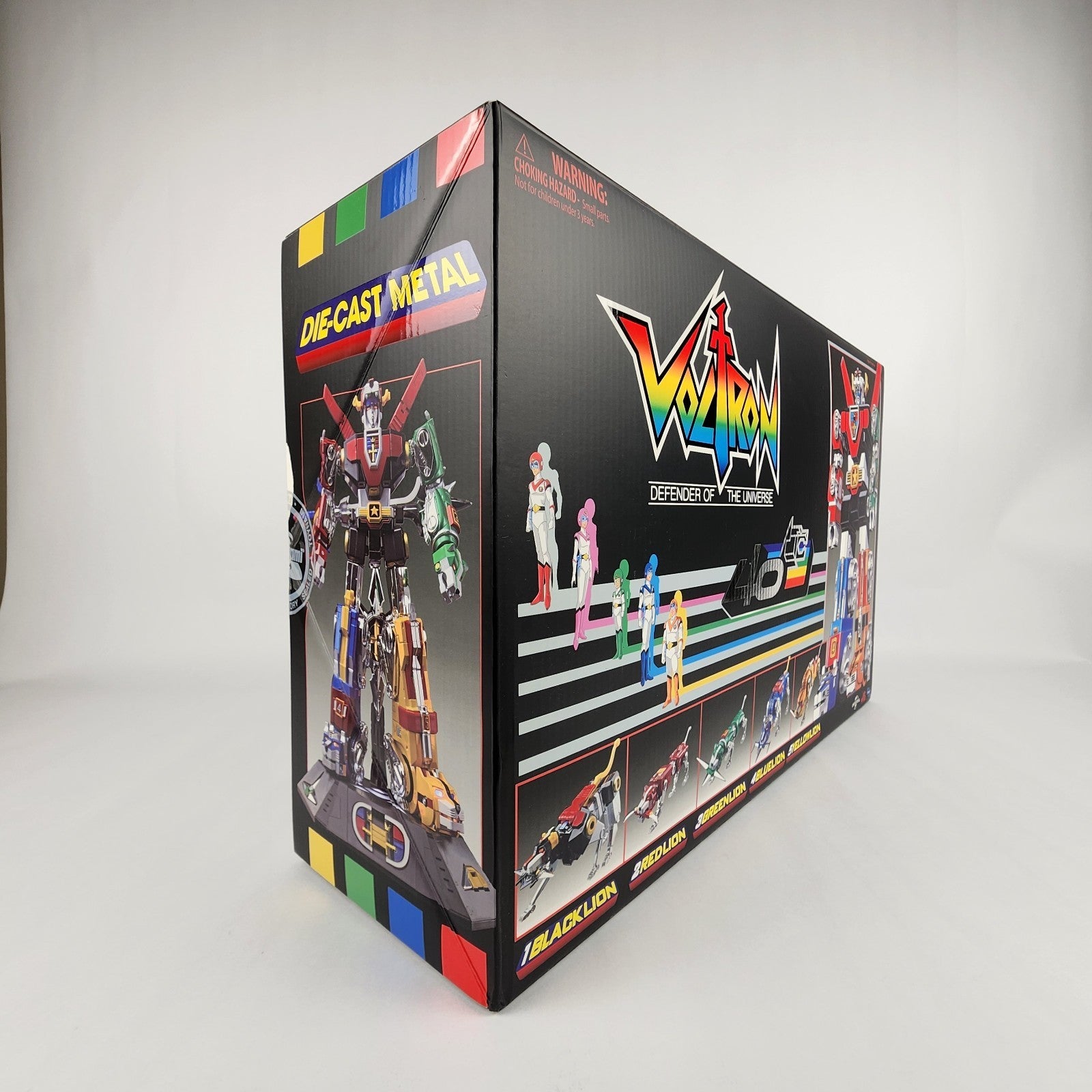 Voltron 40th Anniversary Collector's Set Die-Cast Light-Up Sound Base NEW