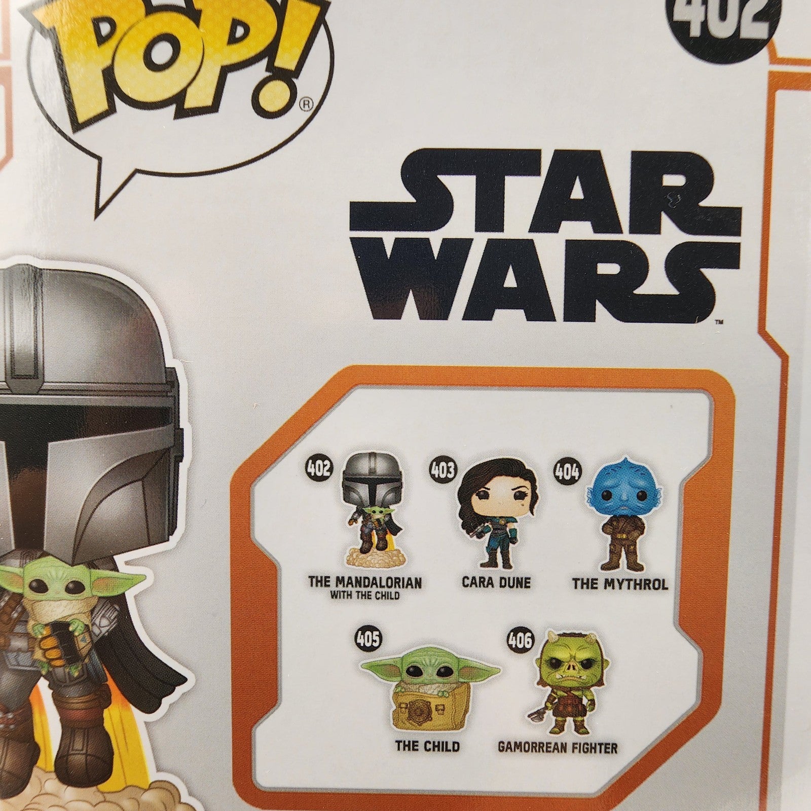 Funko Pop! Star Wars #402 Mandalorian Flying w/ The Child (Grogu) New
