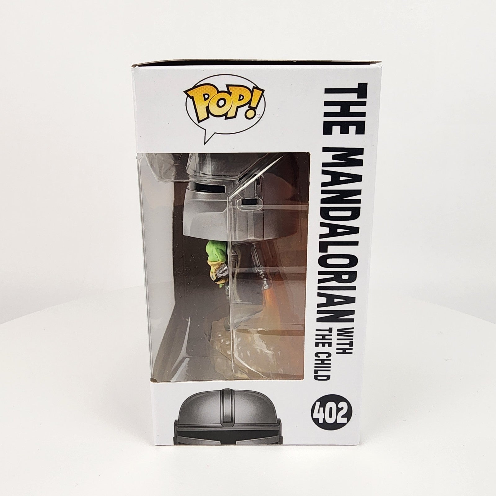 Funko Pop! Star Wars #402 Mandalorian Flying w/ The Child (Grogu) New