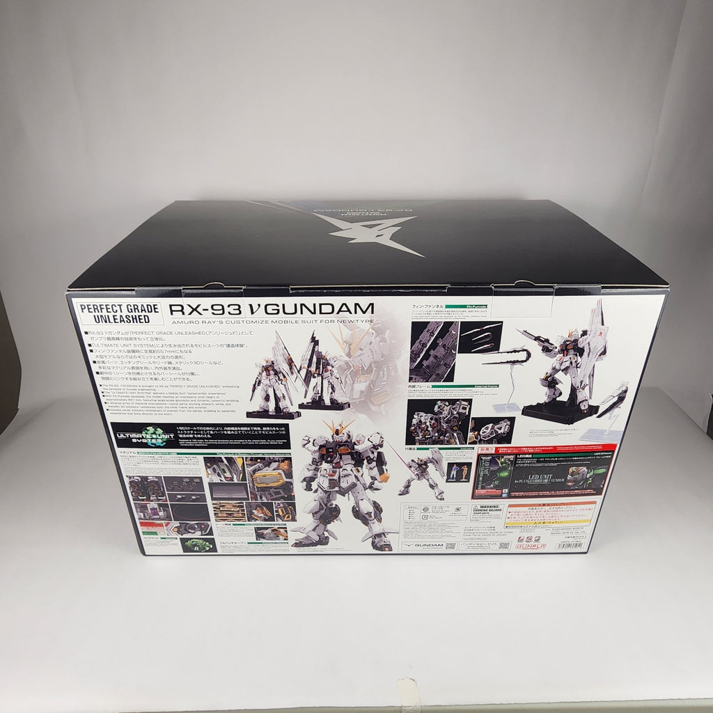 Bandai PG Unleashed RX-93 Nu Gundam 1/60 Mobile Suit Char's Counterattack New