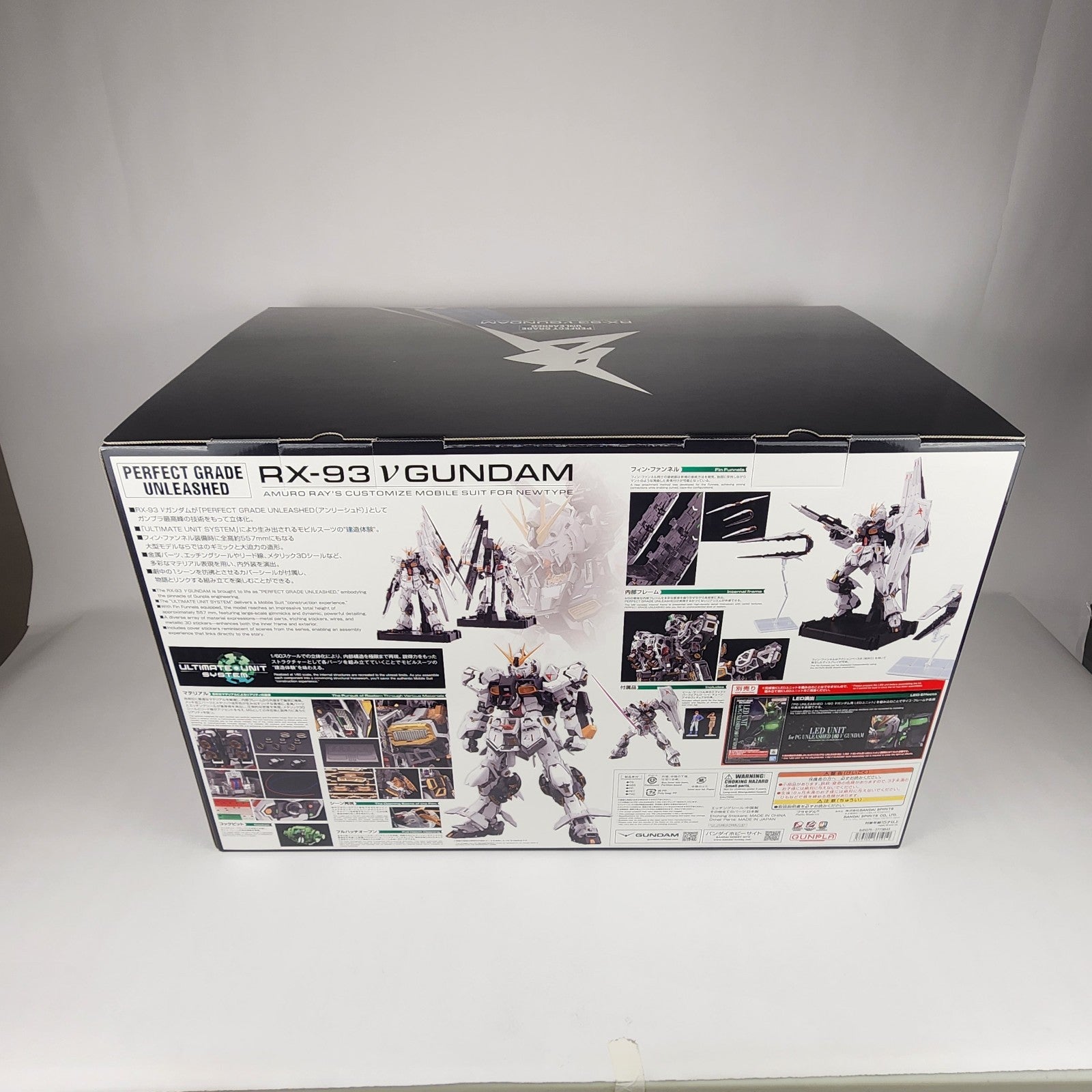 Bandai PG Unleashed RX-93 Nu Gundam 1/60 Mobile Suit Char's Counterattack New