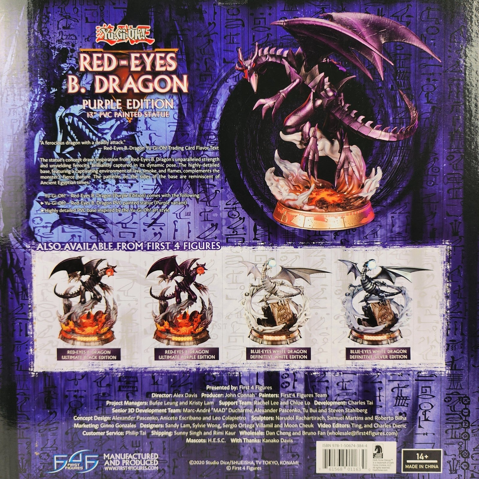 Yu-Gi-Oh! Red-Eyes B. Dragon Purple Edition 13” PVC Statue First 4 Figures