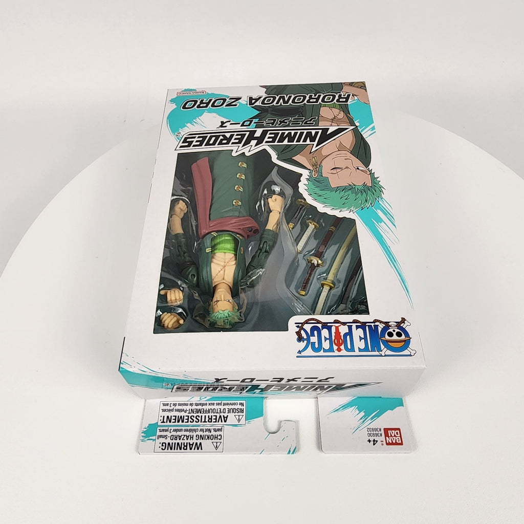 Bandai Anime Heroes One Piece Roronoa Zoro Three Sword Style 6.5" Figure