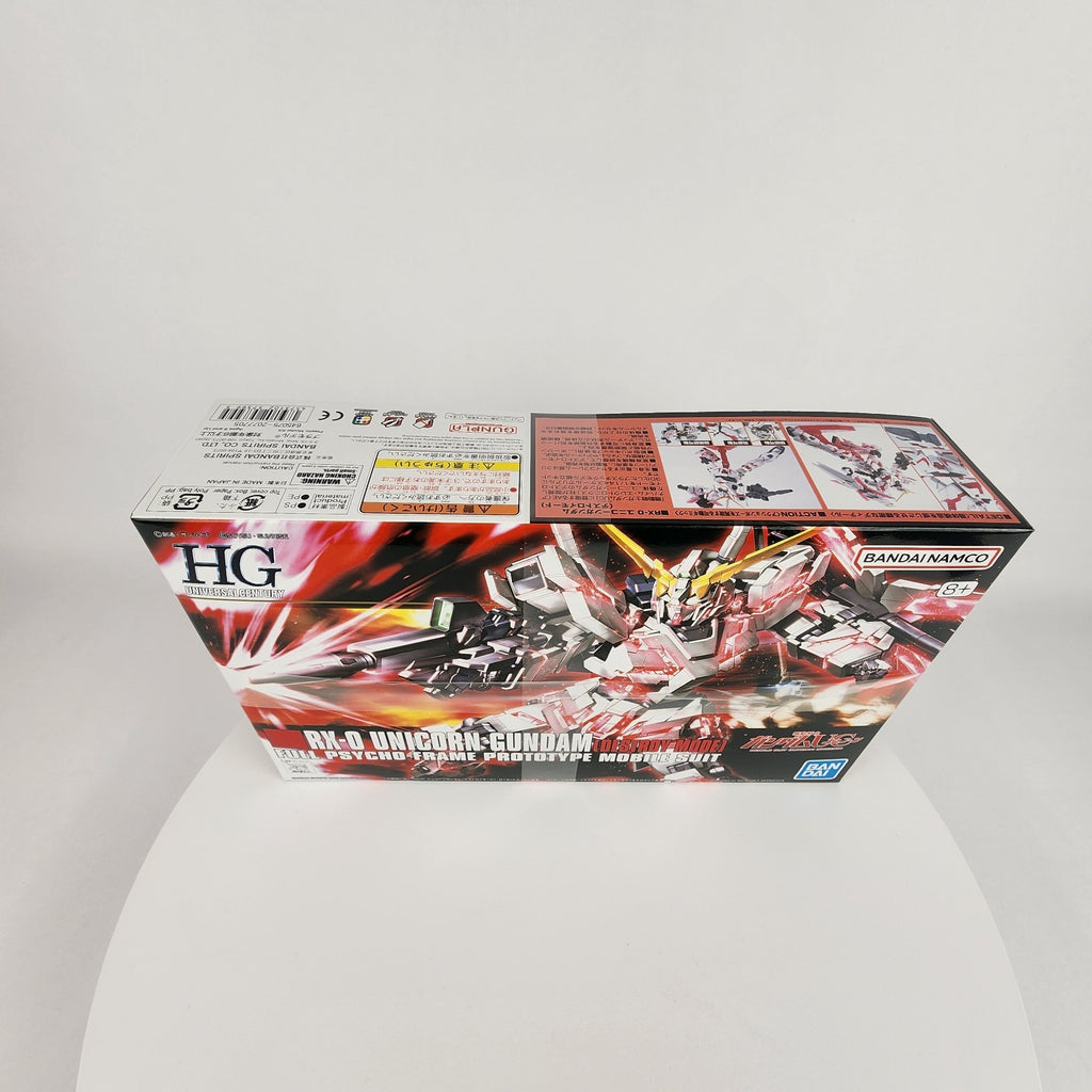 Bandai HGUC RX-0 Unicorn Gundam Destroy Mode 1/144 Model Kit HG #100
