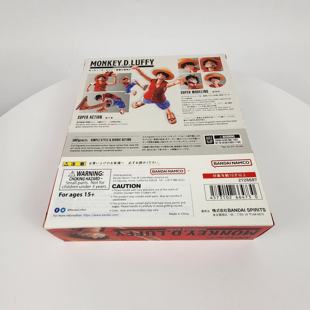 S.H.Figuarts One Piece Monkey D. Luffy -Romance Dawn- Figure (Bandai) New