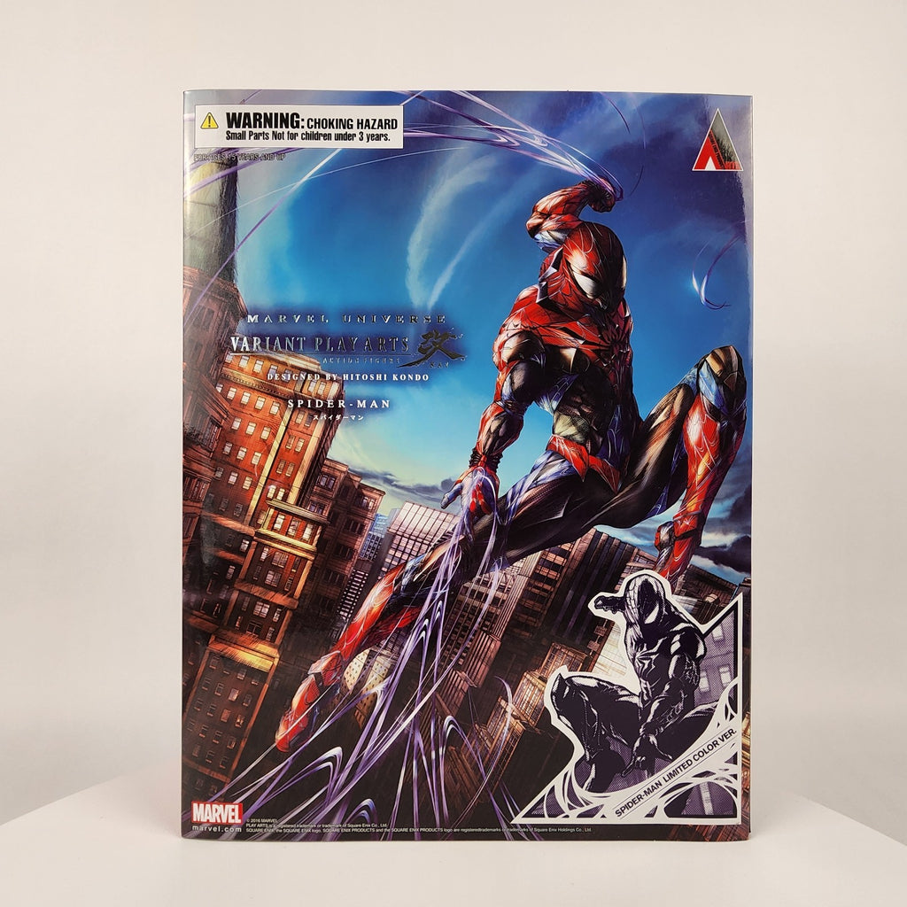 Square Enix Play Arts Kai Spider-Man Limited Color (Black Suit) Figure