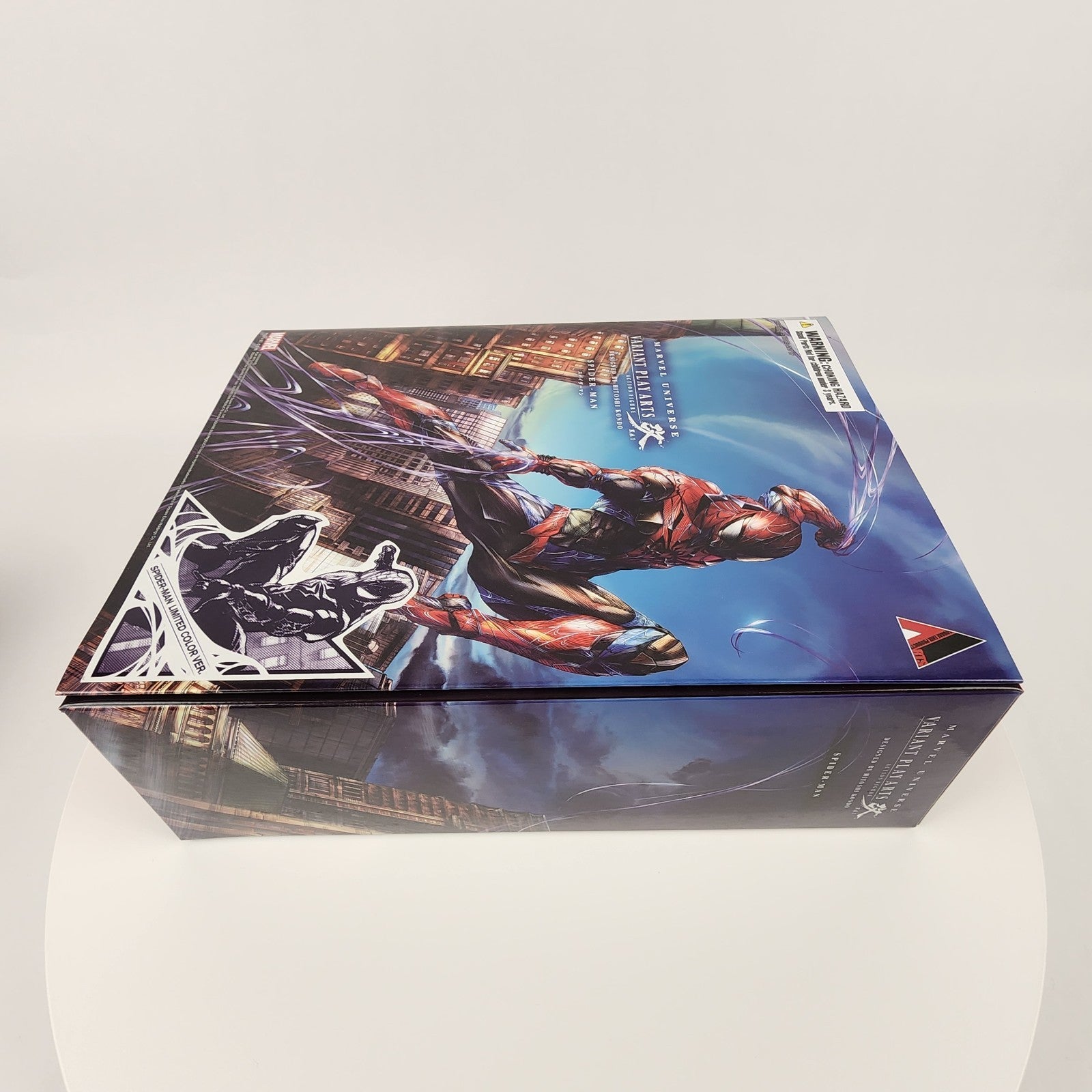 Square Enix Play Arts Kai Spider-Man Limited Color (Black Suit) Figure