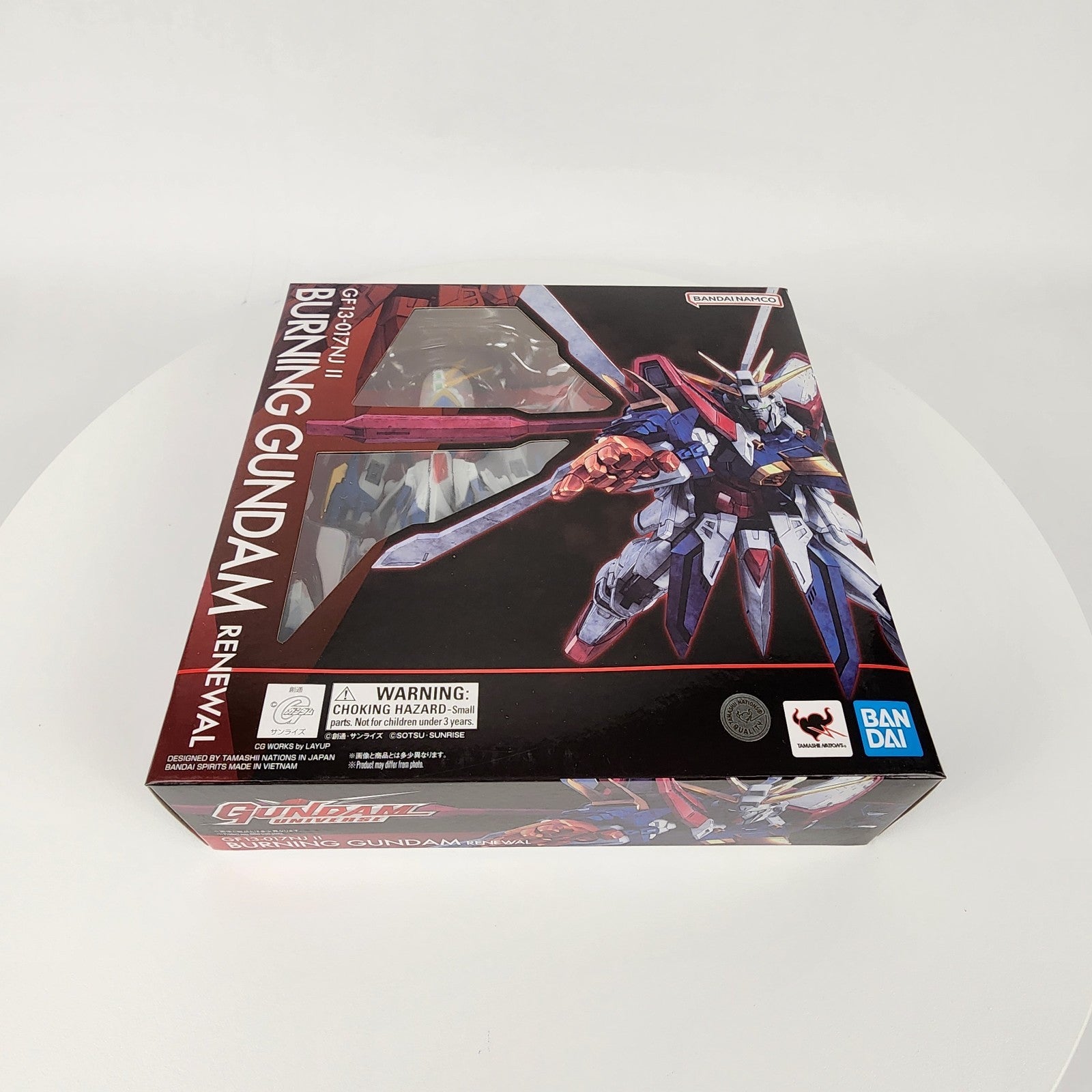 Gundam Universe GU-43 Burning Gundam (Renewal) GF13-017NJ II Bandai Figure