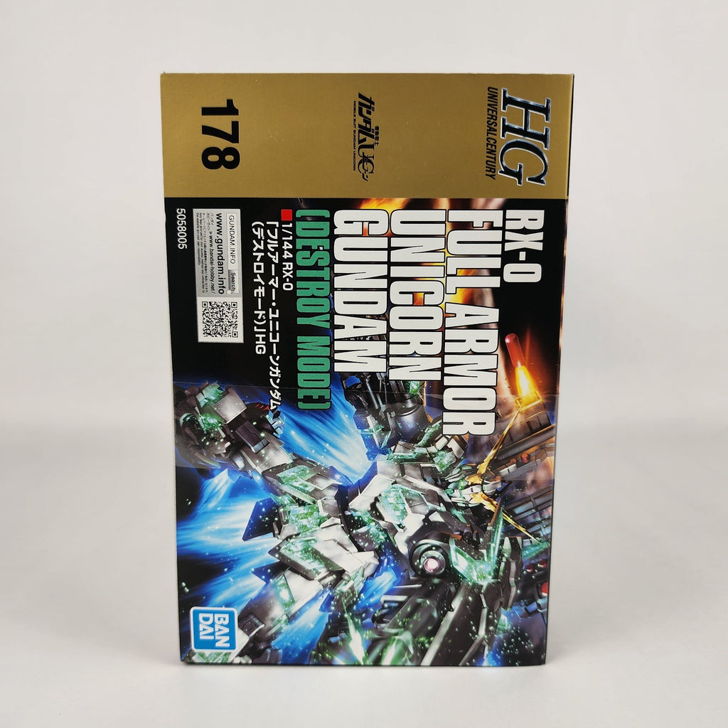 Bandai HGUC 1/144 RX-0 Full Armor Unicorn Gundam Destroy Mode Model Kit New
