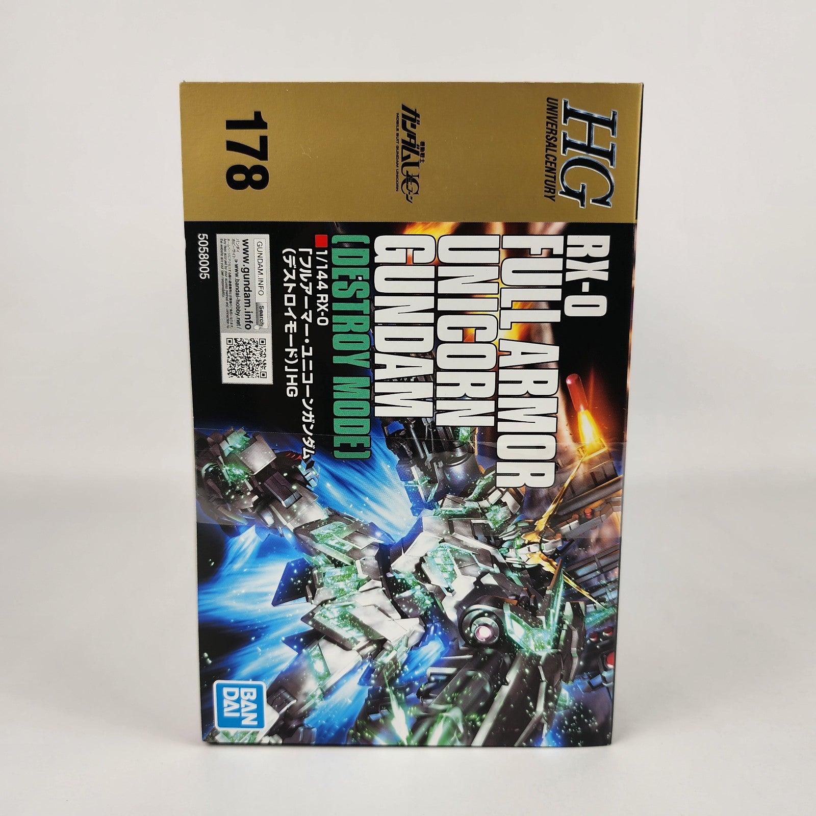 Bandai HGUC 1/144 RX-0 Full Armor Unicorn Gundam Destroy Mode Model Kit New