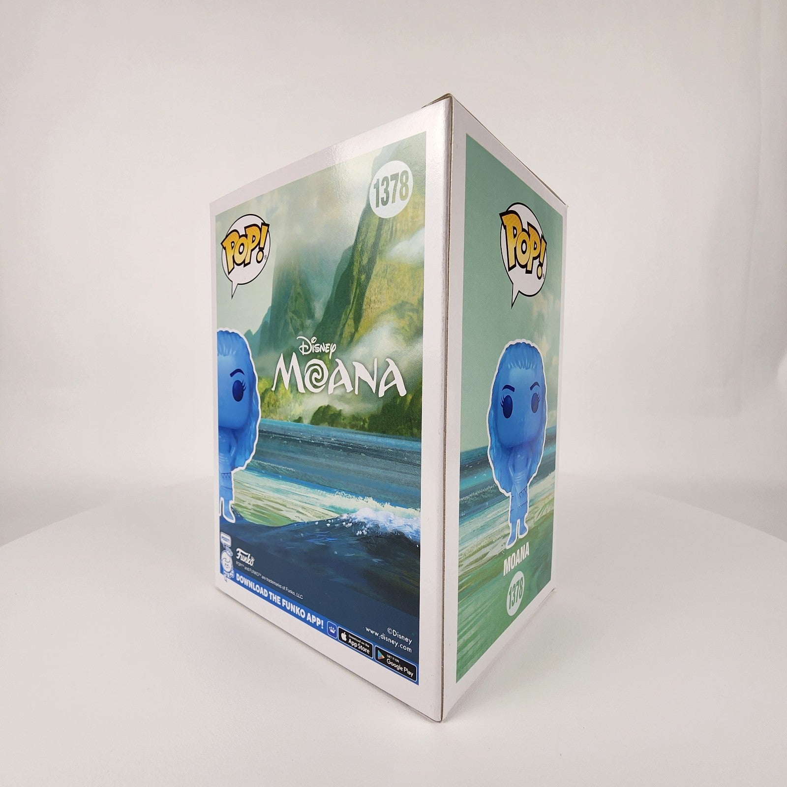 Funko Pop! Disney Moana #1378 Moana (Translucent Blue) EE Exclusive New