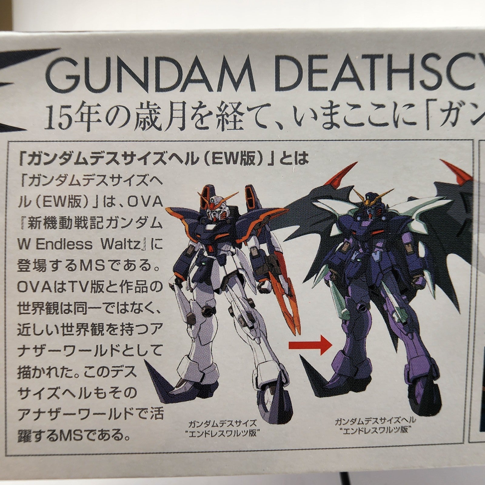 Bandai MG 1/100 Gundam Deathscythe Hell EW Model Kit Endless Waltz New