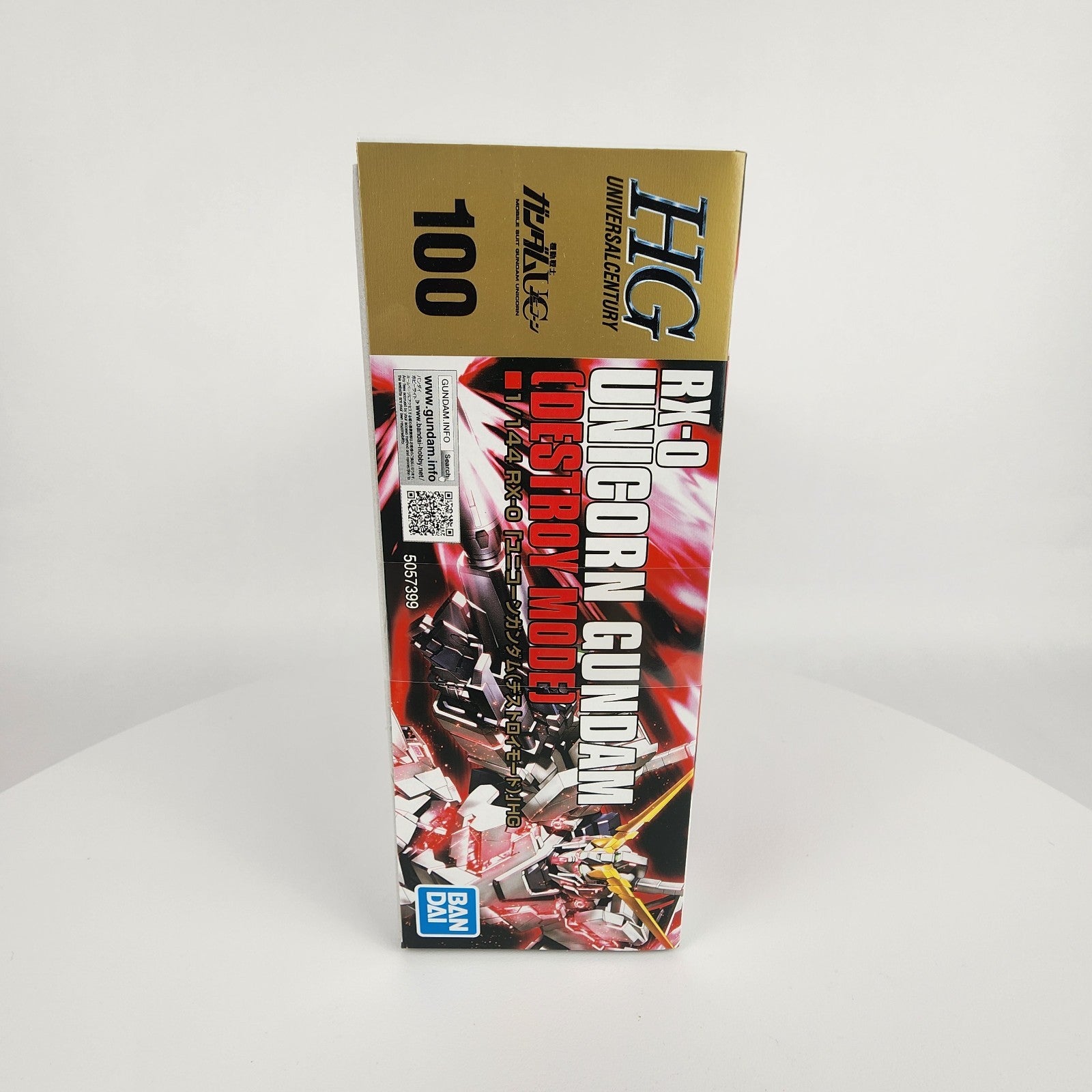 Bandai HGUC RX-0 Unicorn Gundam Destroy Mode 1/144 Model Kit HG #100