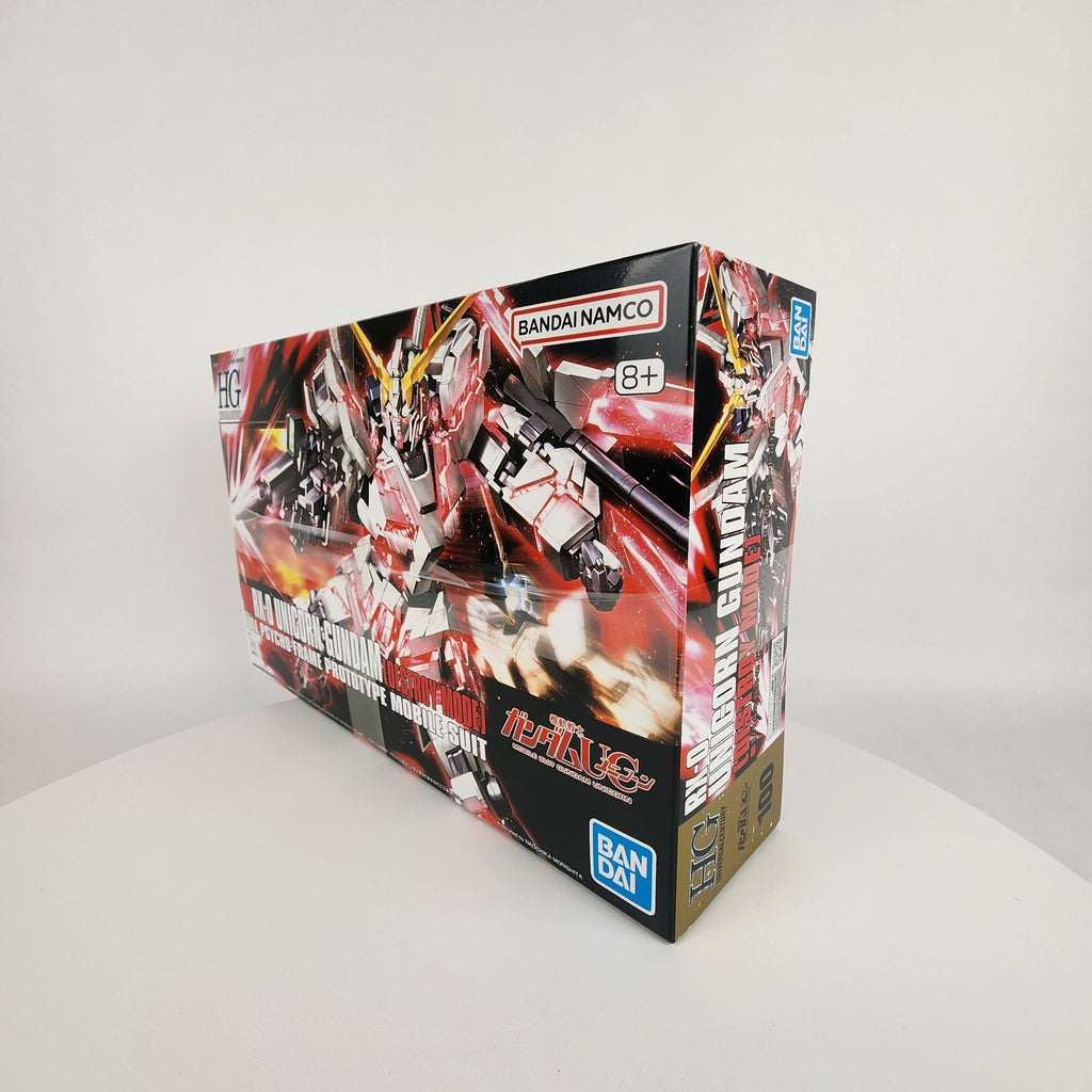 Bandai HGUC RX-0 Unicorn Gundam Destroy Mode 1/144 Model Kit HG #100