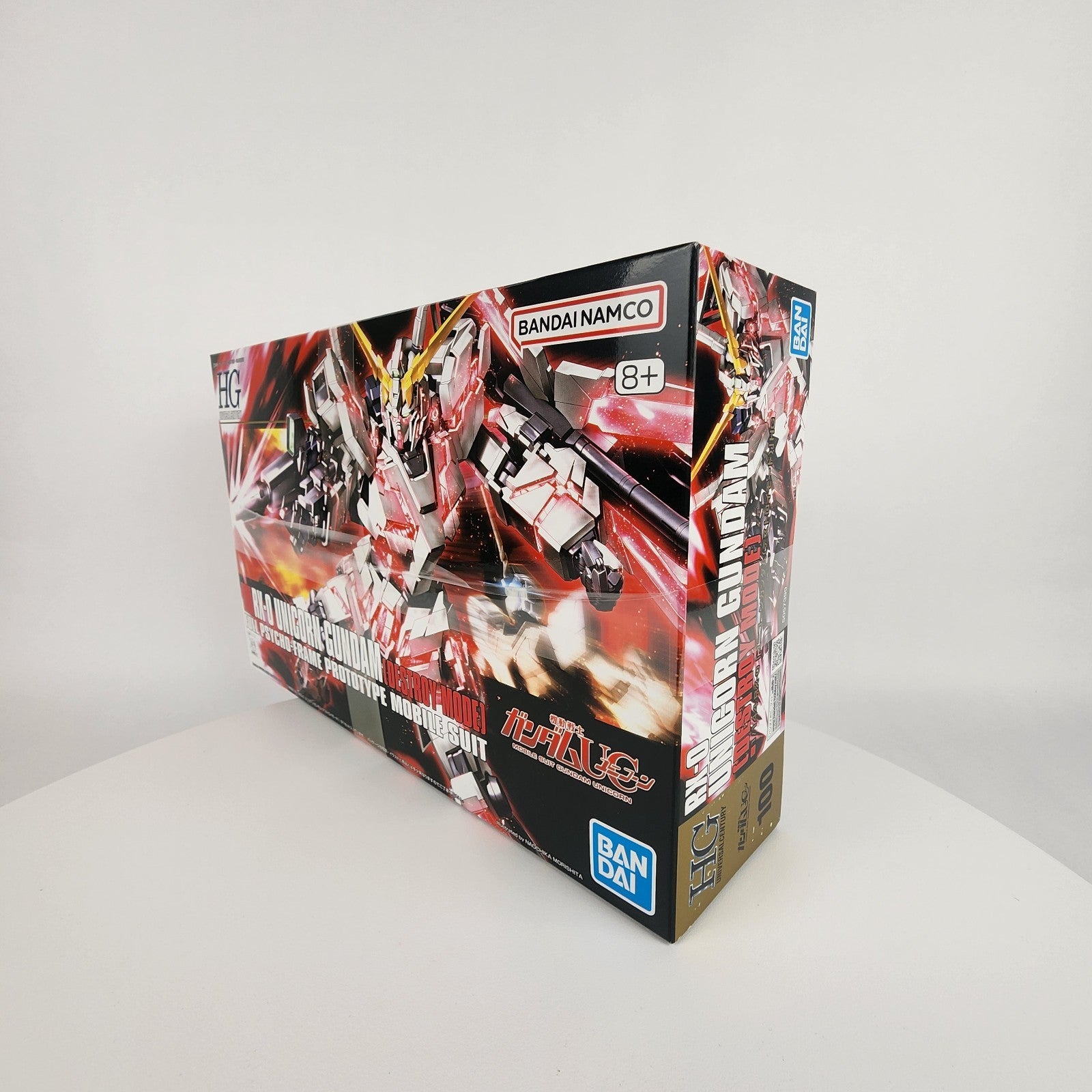 Bandai HGUC RX-0 Unicorn Gundam Destroy Mode 1/144 Model Kit HG #100
