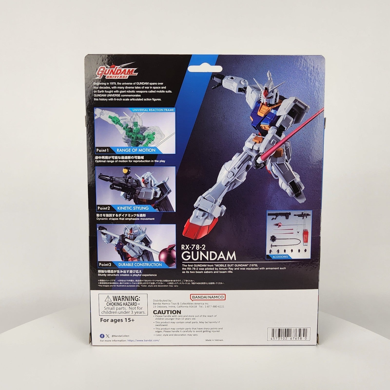 Bandai Gundam Universe RX-78-2 Renewal GU-42 6" Action Figure