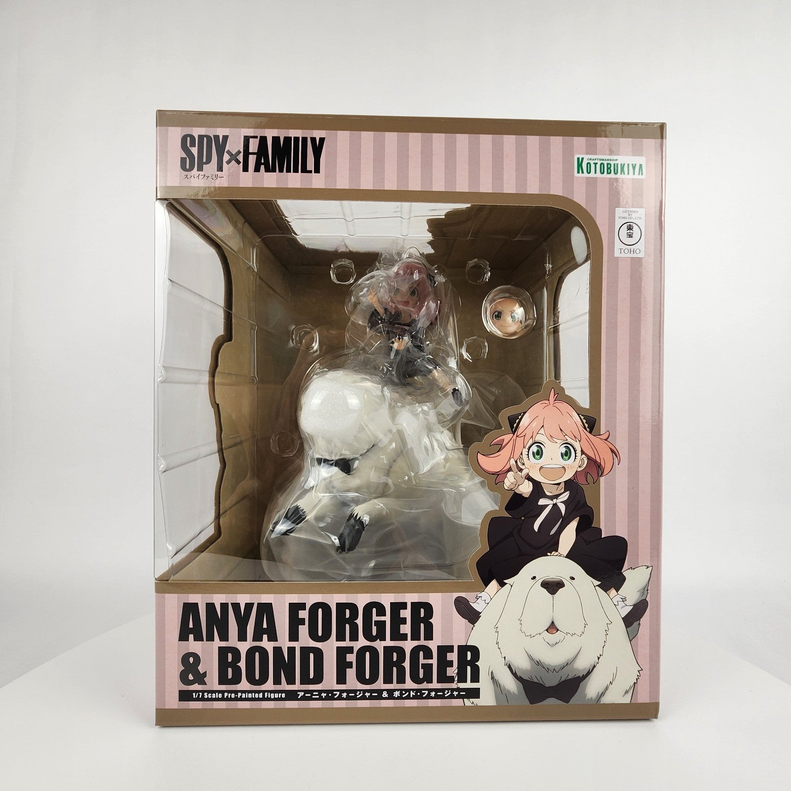 Kotobukiya SPY x FAMILY Anya & Bond Forger ARTFX J Statue Bonus Face Part NEW