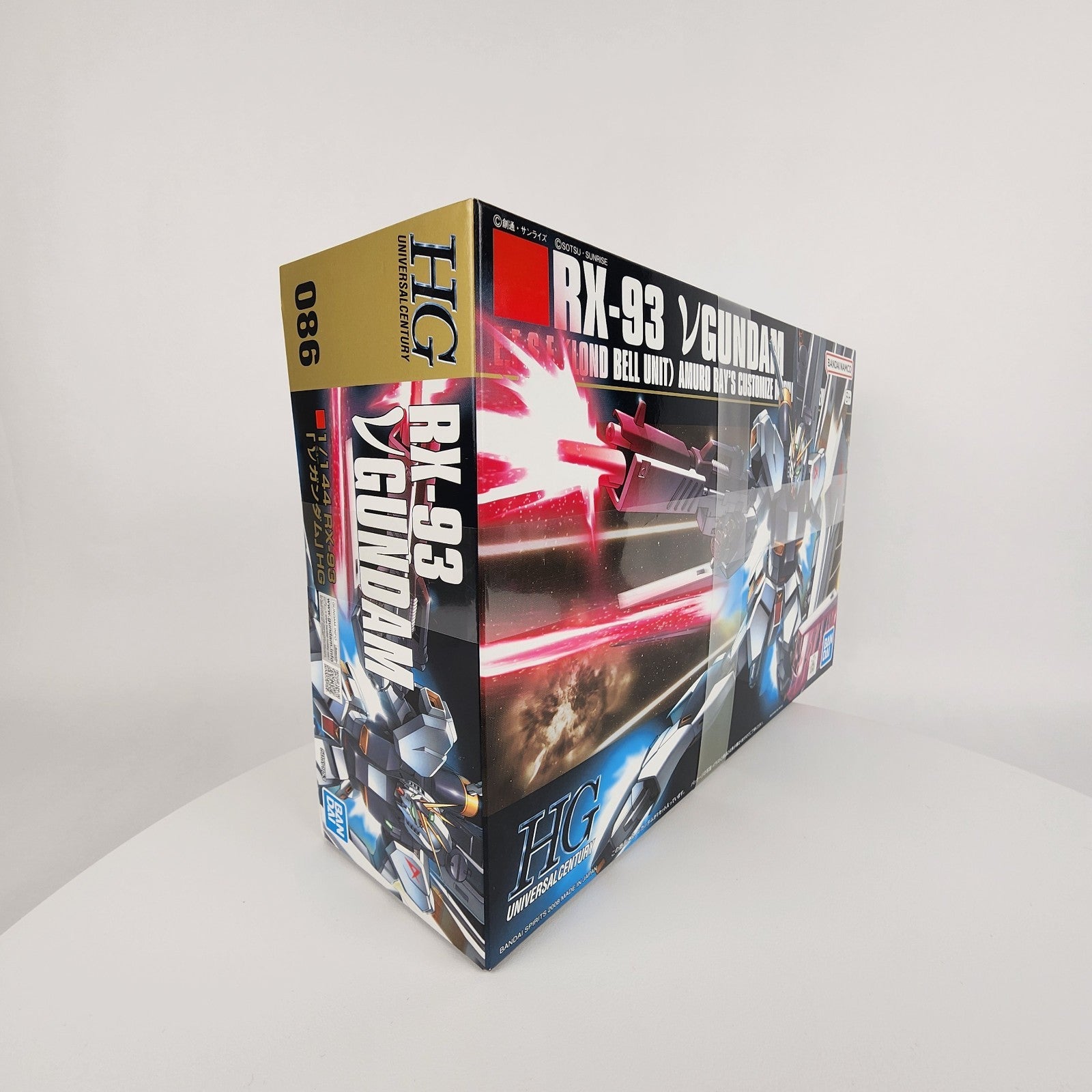 Bandai HGUC #86 RX-93 Nu Gundam 1/144 Model Kit Char’s Counterattack
