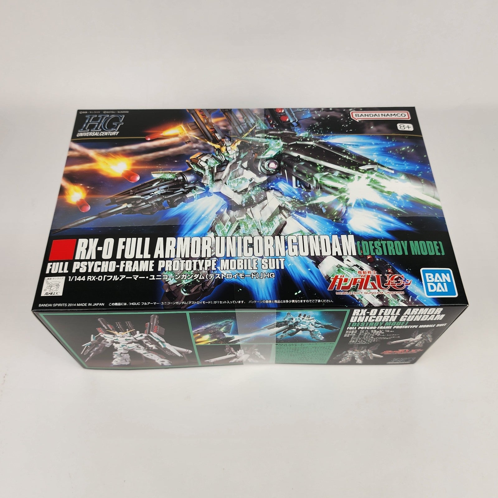 Bandai HGUC 1/144 RX-0 Full Armor Unicorn Gundam Destroy Mode Model Kit New