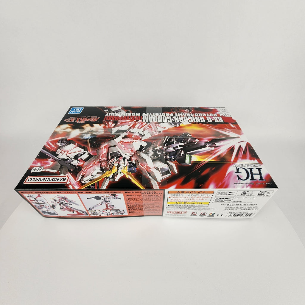Bandai HGUC RX-0 Unicorn Gundam Destroy Mode 1/144 Model Kit HG #100