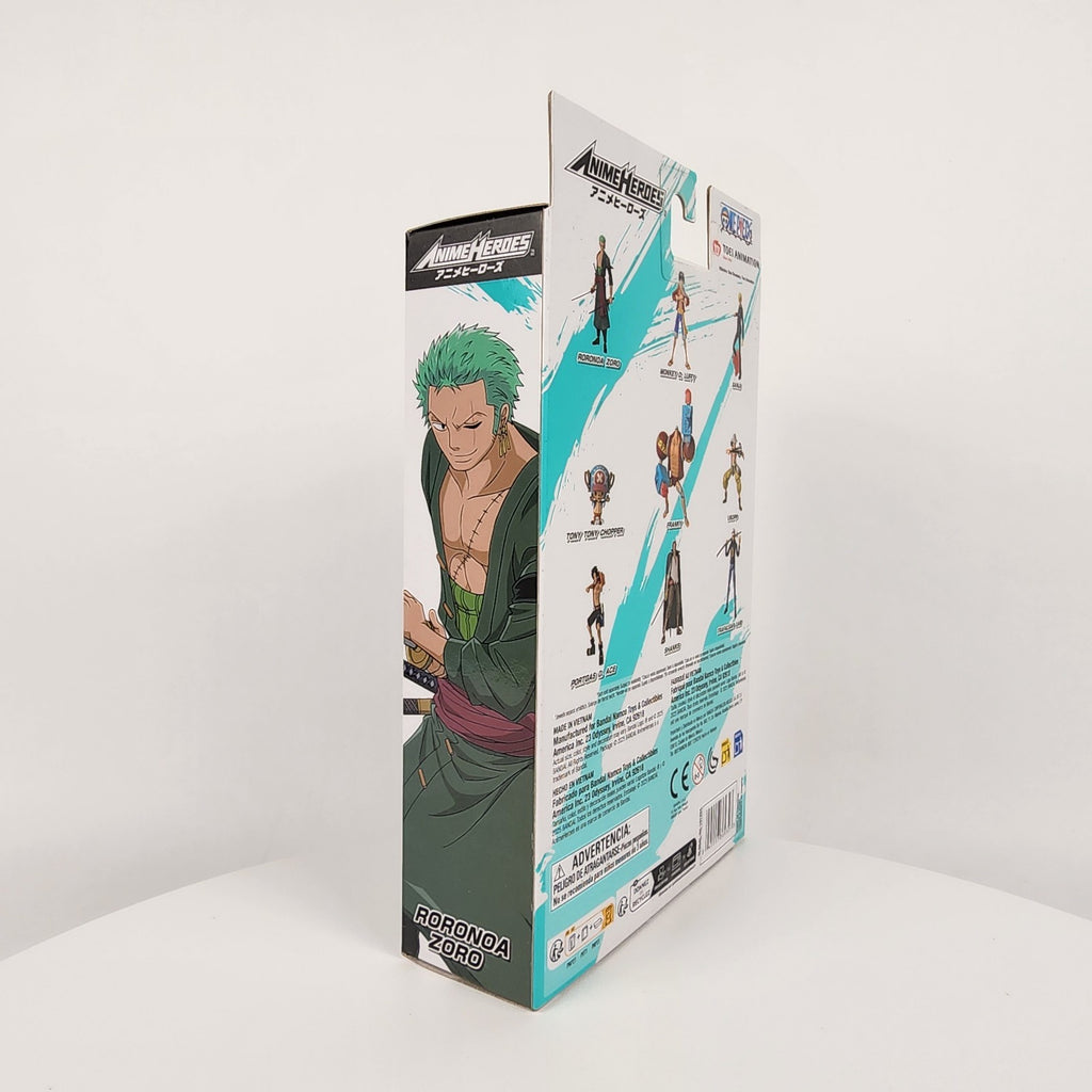 Bandai Anime Heroes One Piece Roronoa Zoro Three Sword Style 6.5" Figure