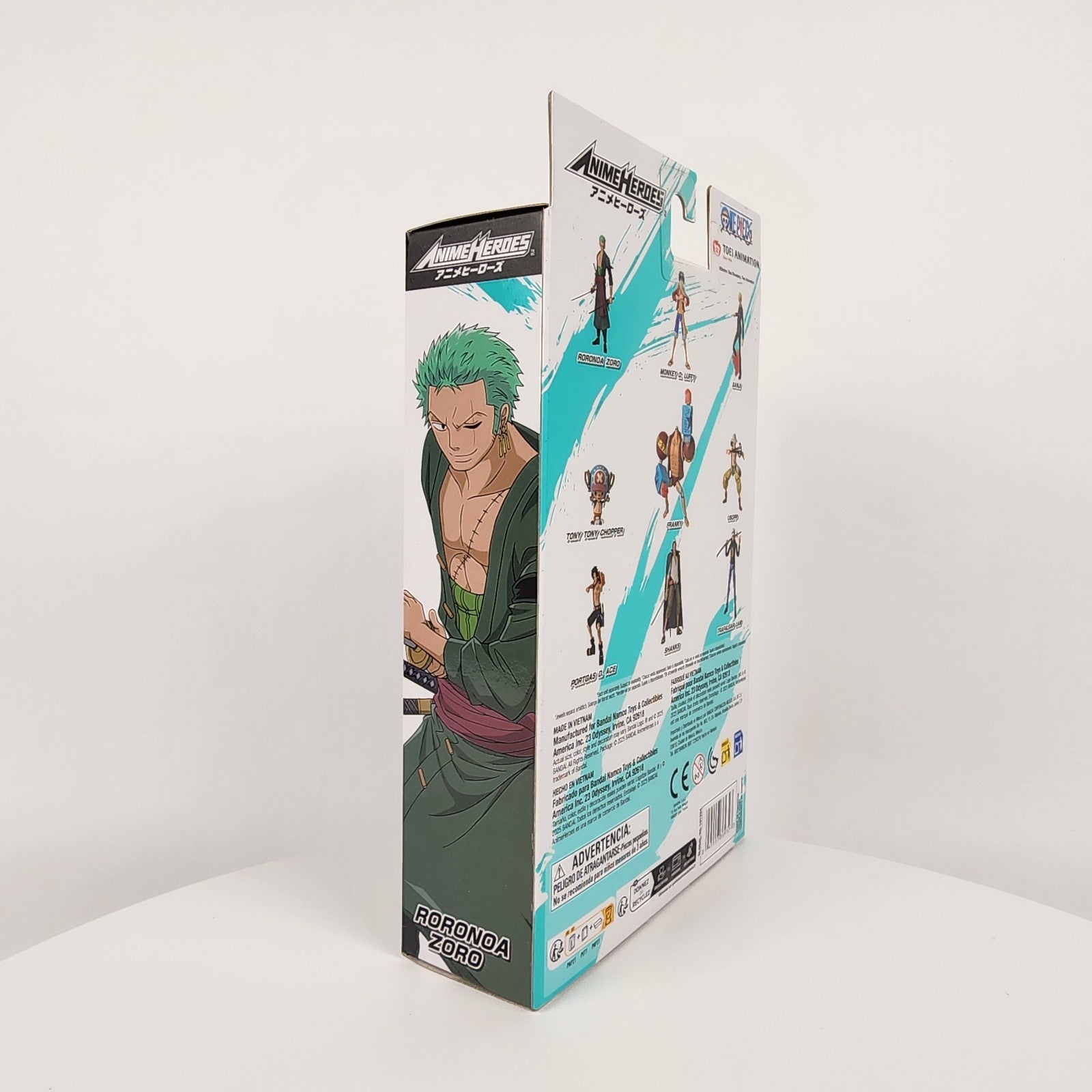 Bandai Anime Heroes One Piece Roronoa Zoro Three Sword Style 6.5" Figure