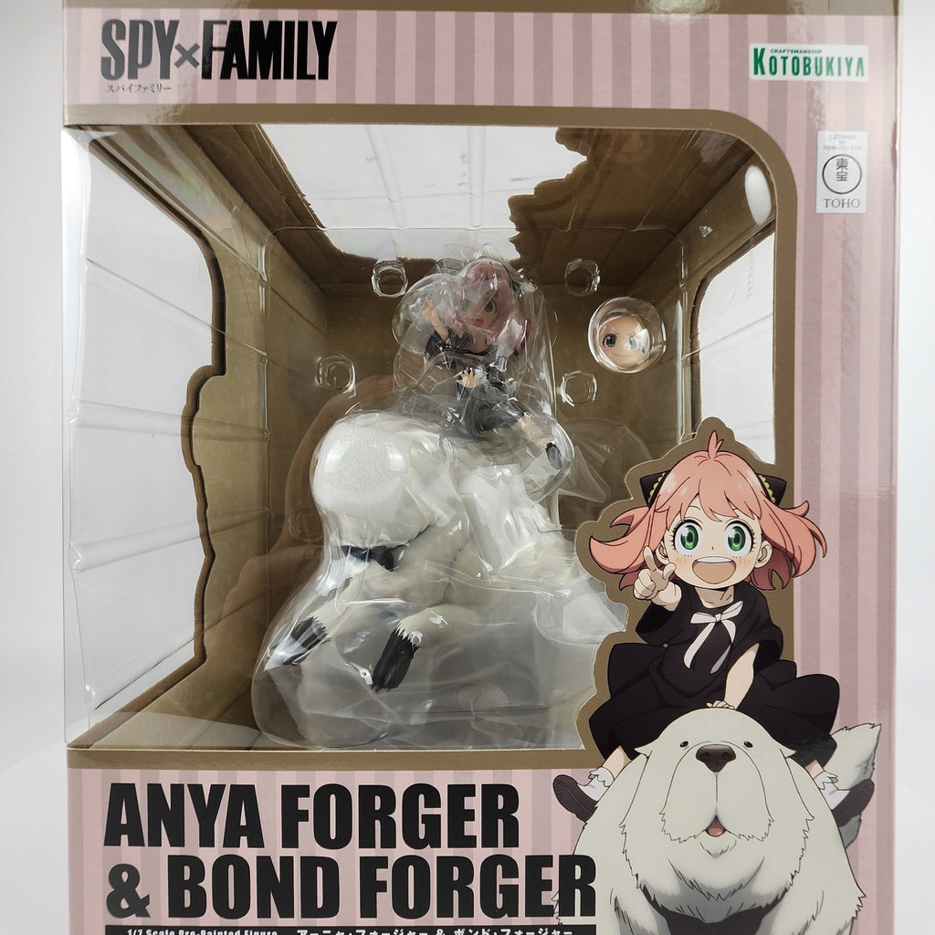 Kotobukiya SPY x FAMILY Anya & Bond Forger ARTFX J Statue Bonus Face Part NEW