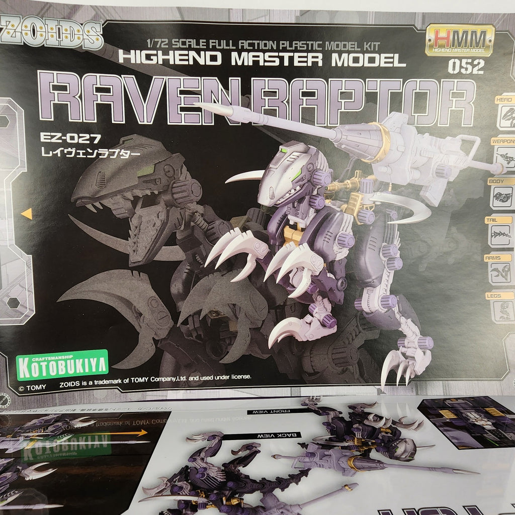 Kotobukiya Zoids HMM 052 EZ-027 Raven Raptor 1/72 Plastic Model Kit NEW