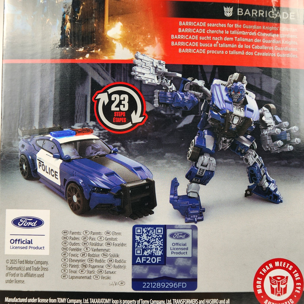 Transformers Studio Series Deluxe Barricade The Last Knight New Sealed Box Wear