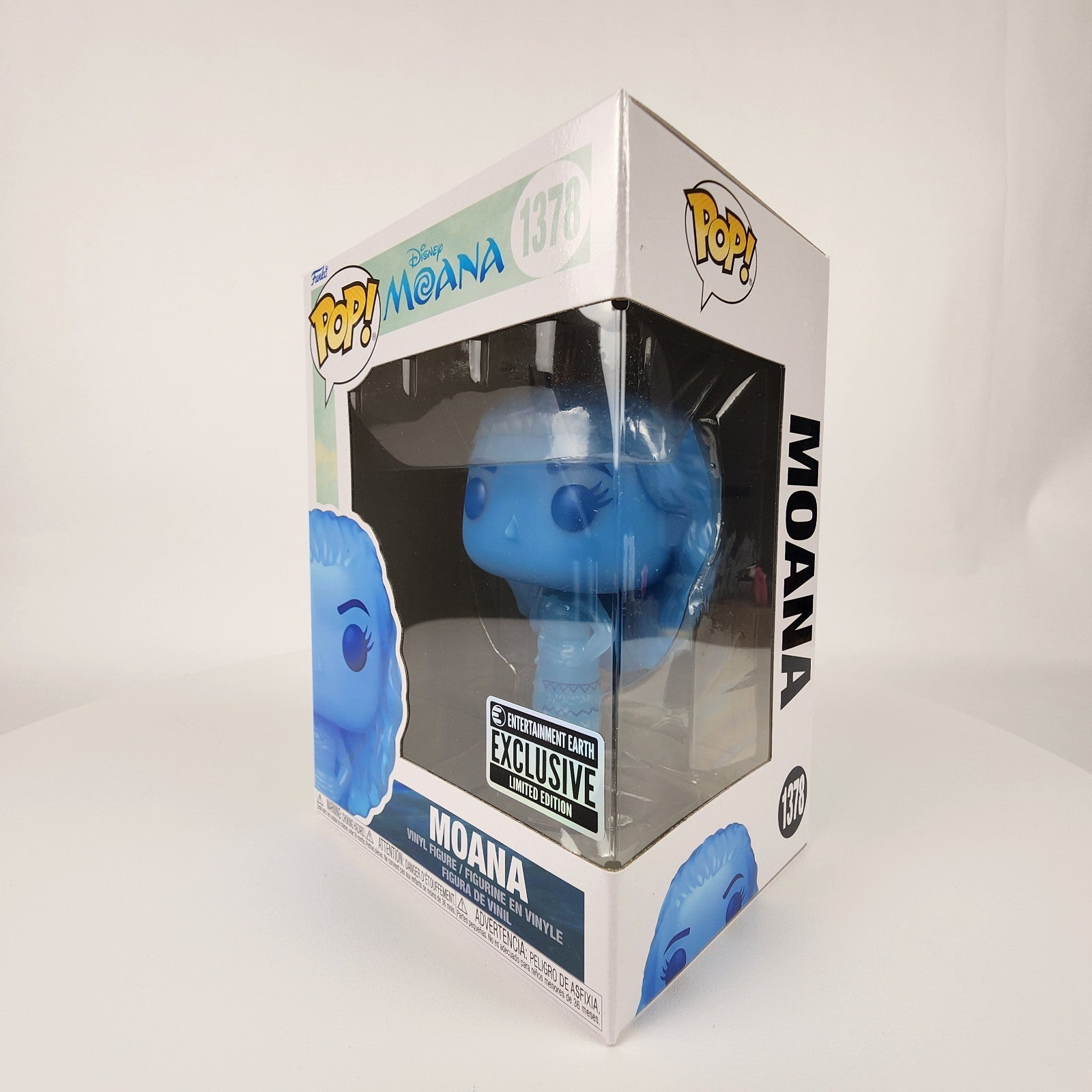 Funko Pop! Disney Moana #1378 Moana (Translucent Blue) EE Exclusive New