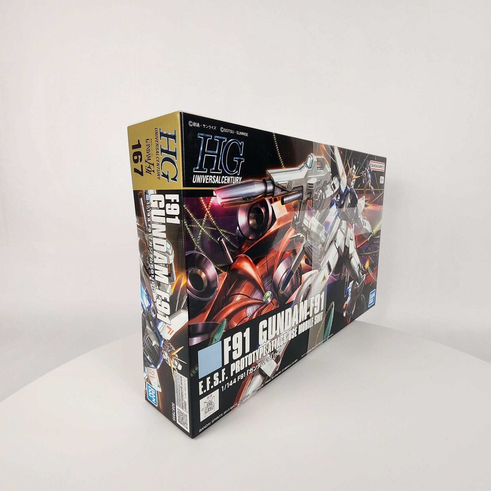 Bandai HGUC 167 Gundam F91 1/144 Model Kit Mobile Suit Gundam F91 New