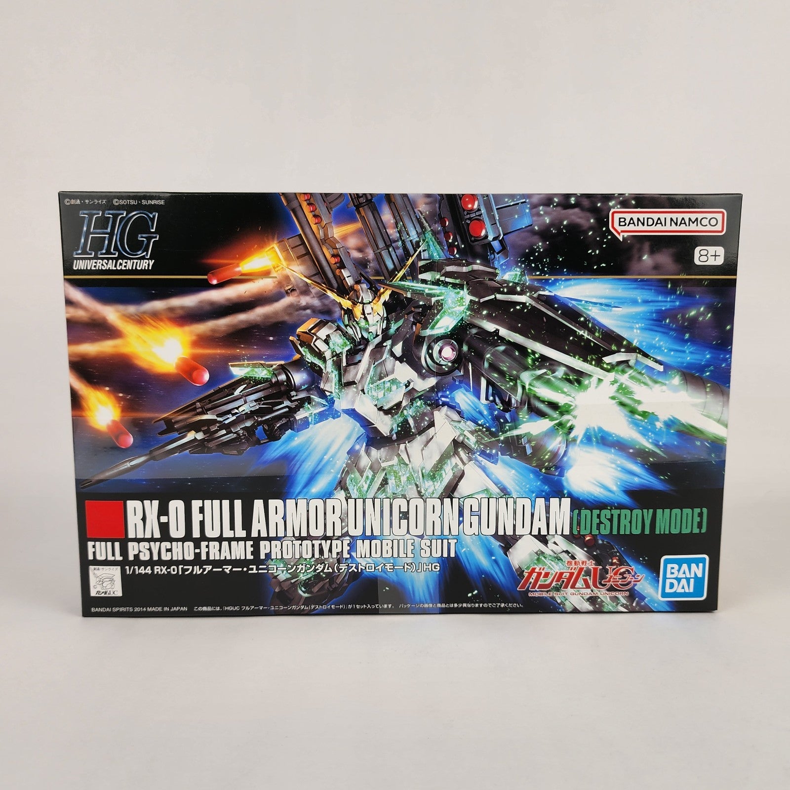 Bandai HGUC 1/144 RX-0 Full Armor Unicorn Gundam Destroy Mode Model Kit New