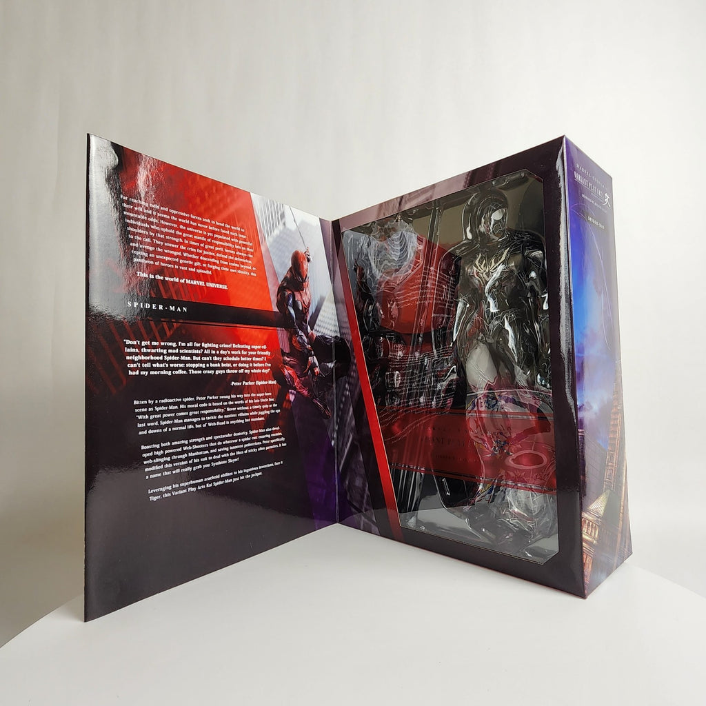 Square Enix Play Arts Kai Spider-Man Limited Color (Black Suit) Figure