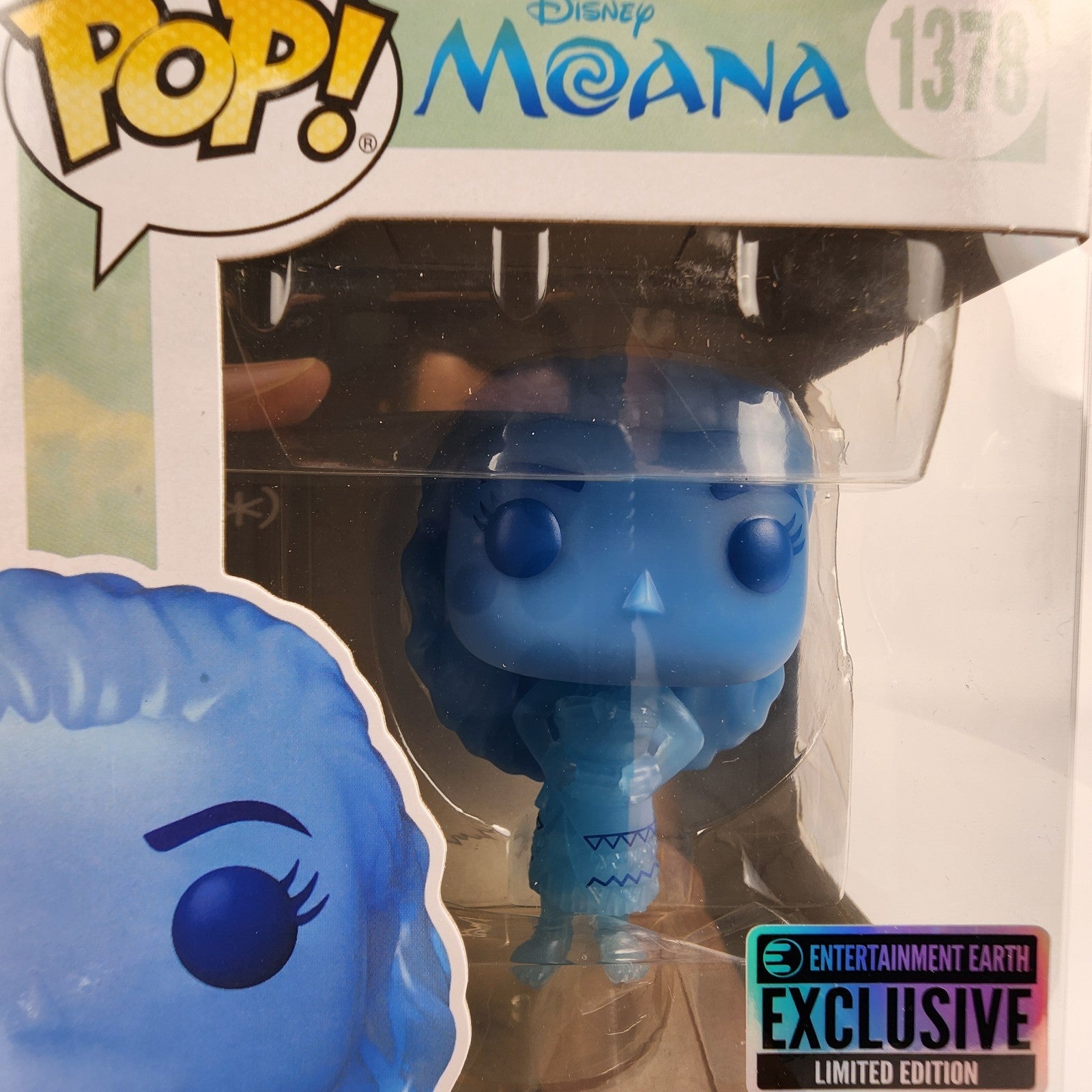 Funko Pop! Disney Moana #1378 Moana (Translucent Blue) EE Exclusive New