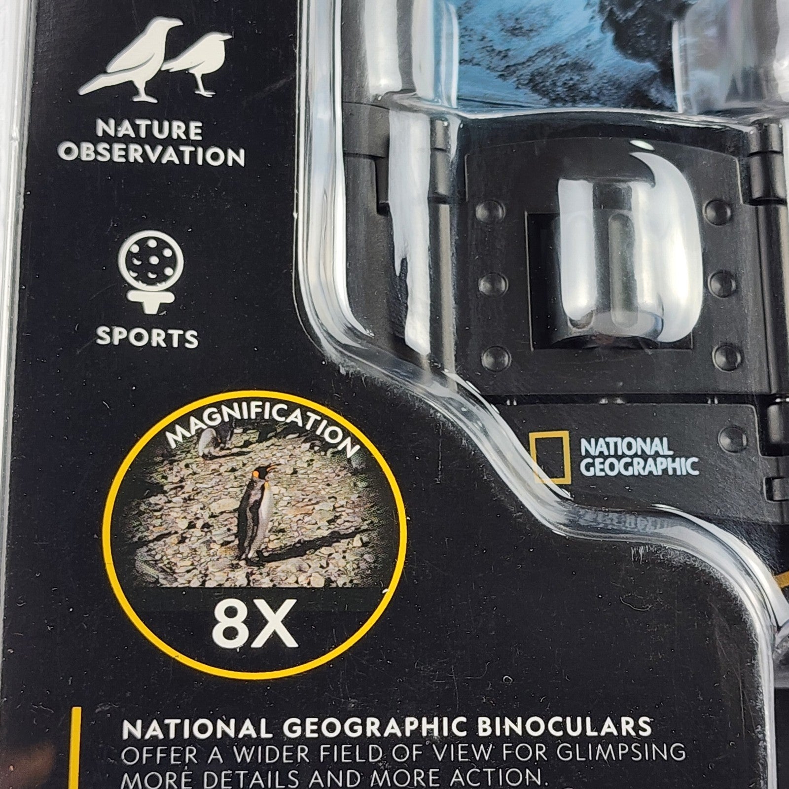 National Geographic - 8x21 Foldable Roof-Prism Binoculars - Black