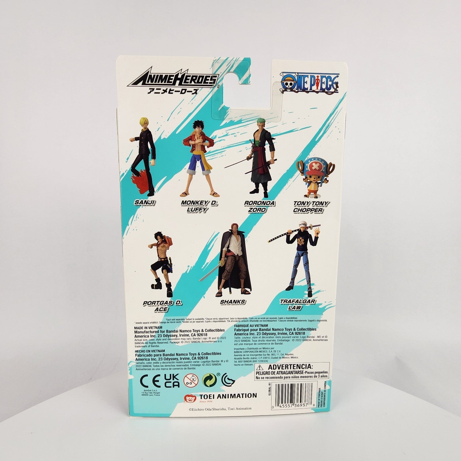 One Piece Trafalgar Law Anime Heroes Action Figure Bandai 6.5” New