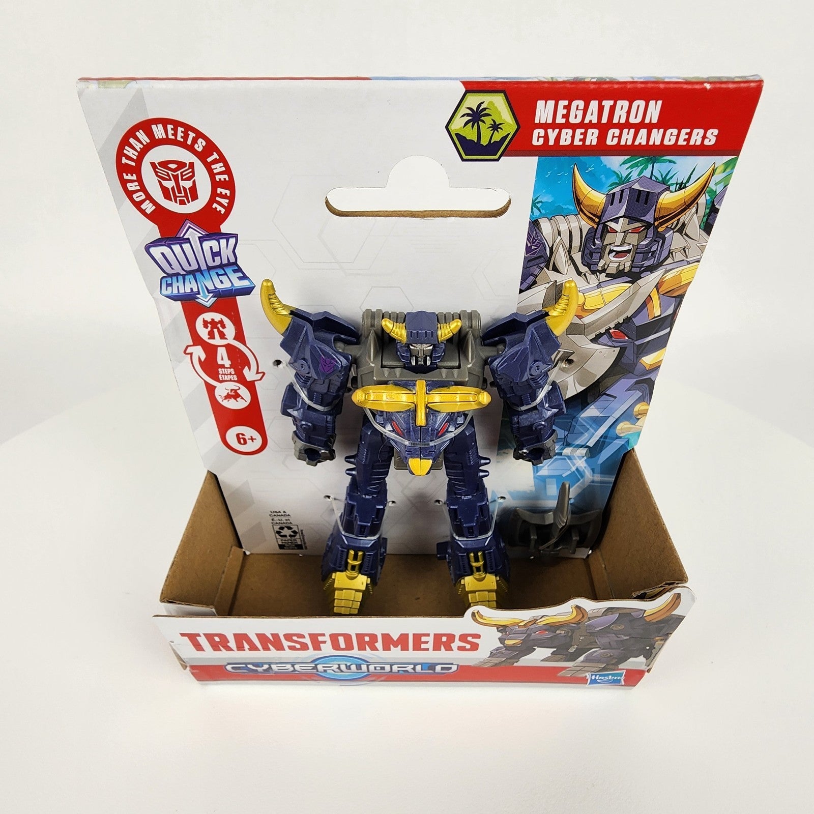 Transformers Cyberworld Megatron Cyber Changers 4-Inch Figure Hasbro New