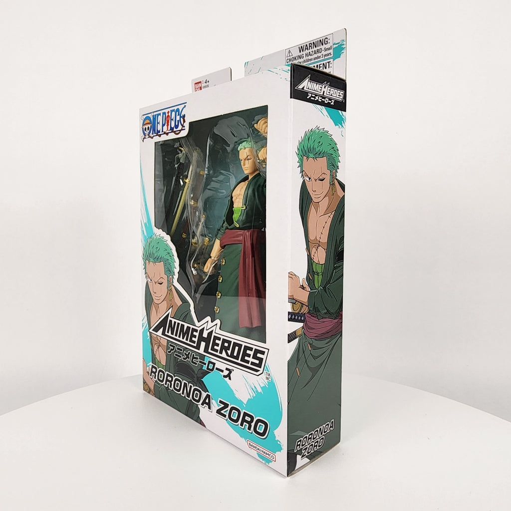 Bandai Anime Heroes One Piece Roronoa Zoro Three Sword Style 6.5" Figure