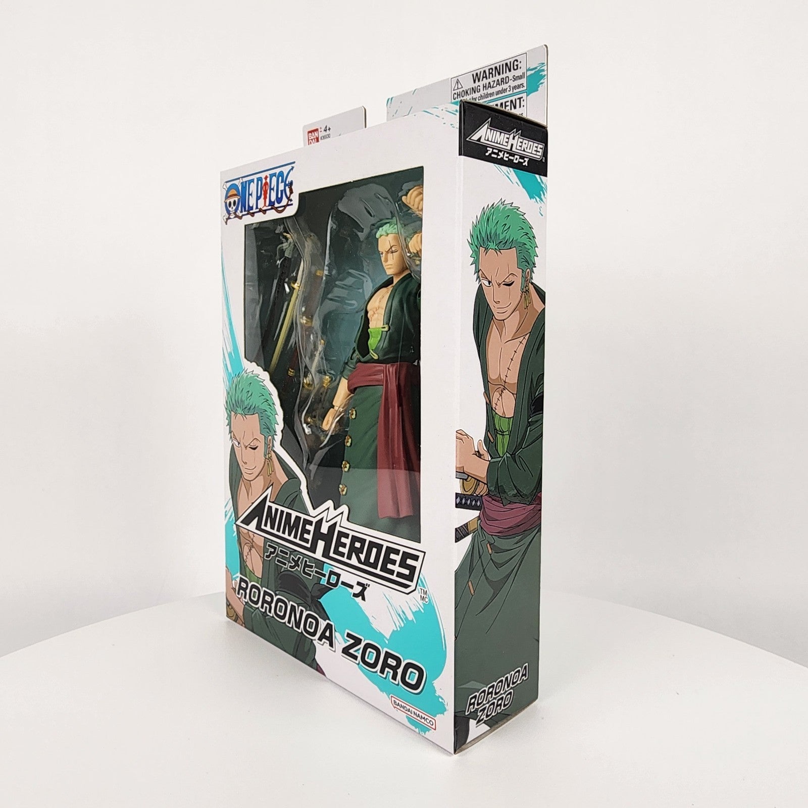 Bandai Anime Heroes One Piece Roronoa Zoro Three Sword Style 6.5" Figure