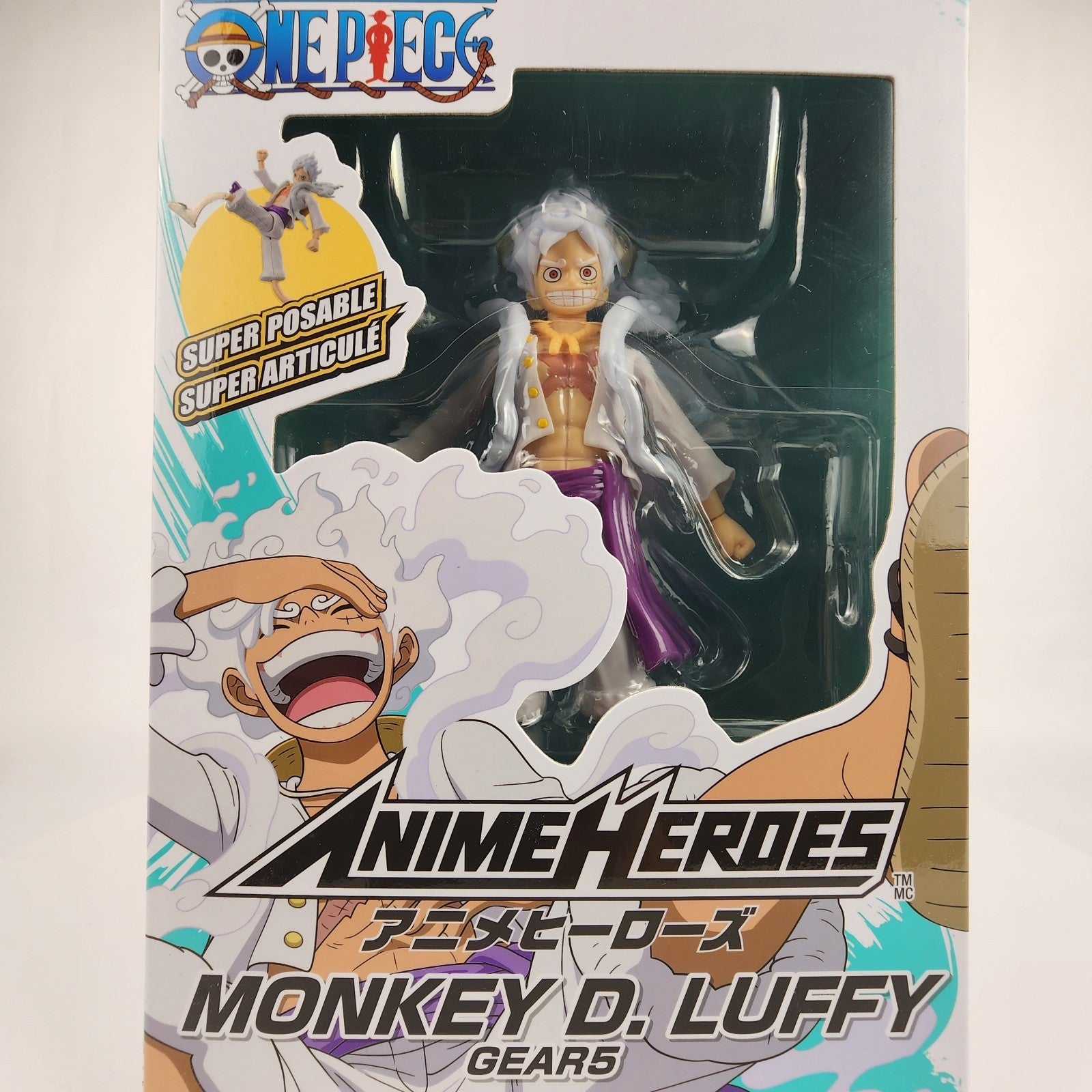 One Piece Monkey D. Luffy Gear 5 Anime Heroes Action Figure Bandai