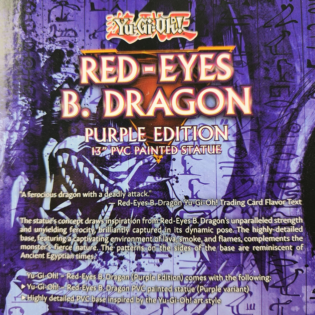 Yu-Gi-Oh! Red-Eyes B. Dragon Purple Edition 13” PVC Statue First 4 Figures