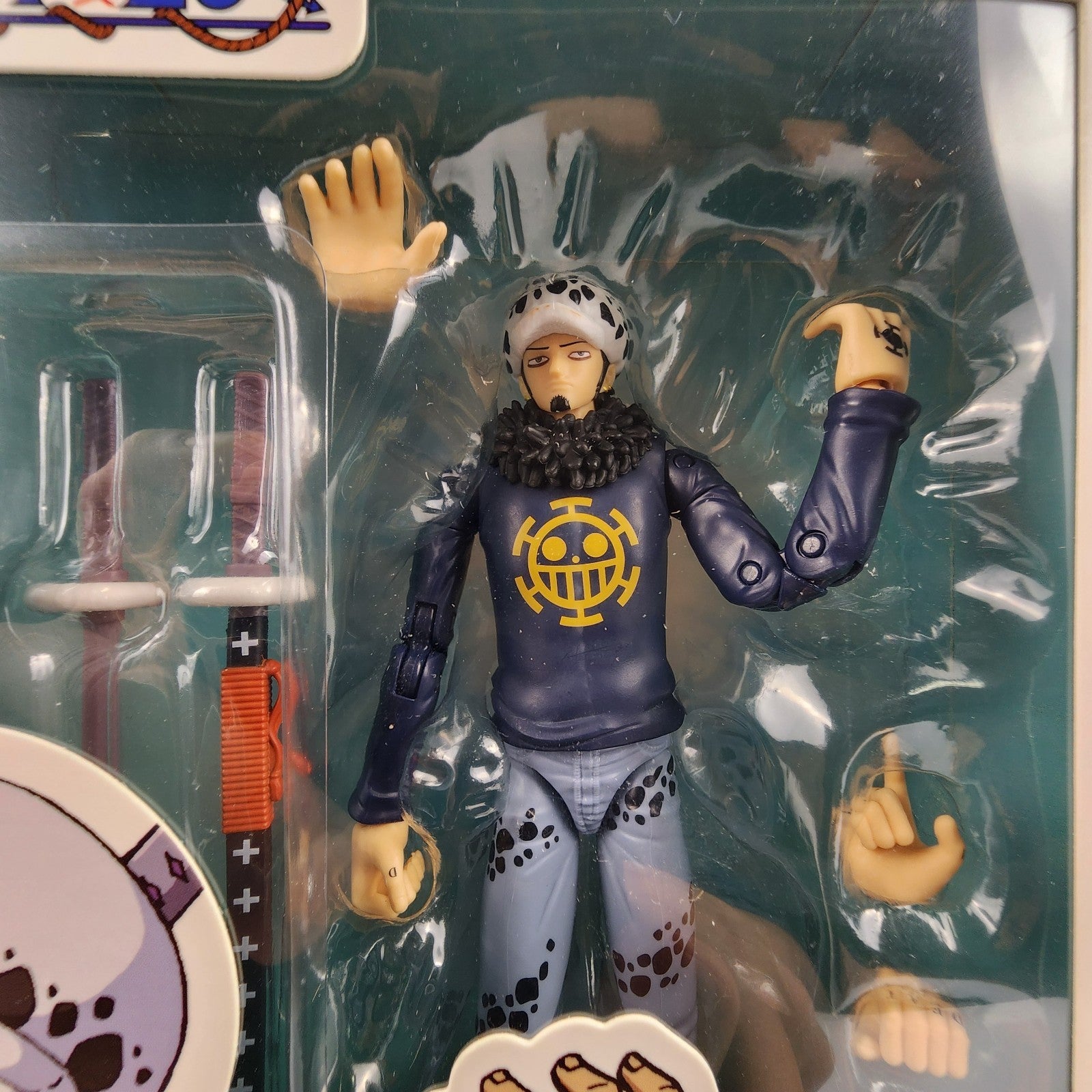 One Piece Trafalgar Law Anime Heroes Action Figure Bandai 6.5” New